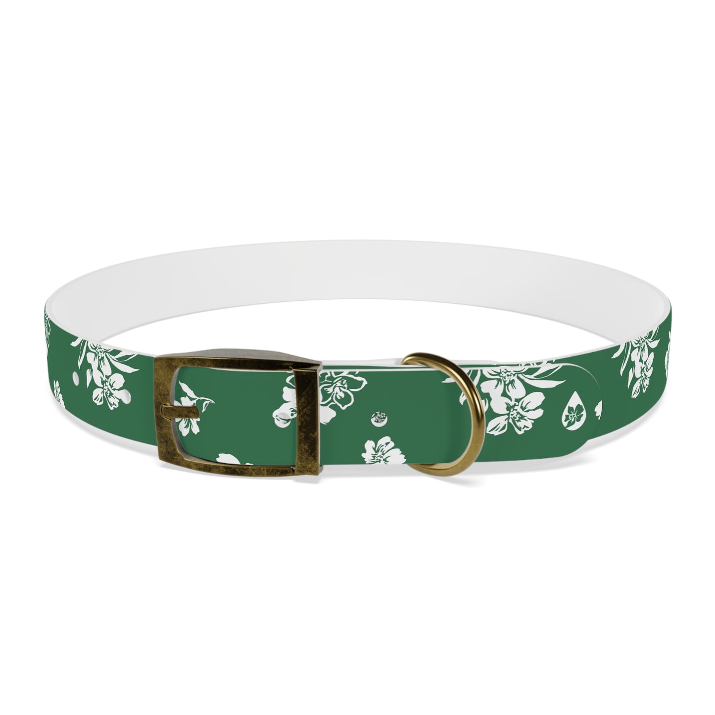 Inky Floral Dog Collar
