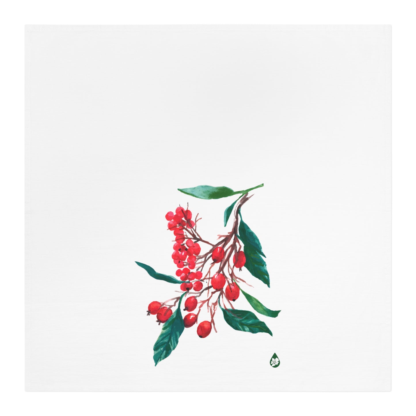 Winter Berries Tea Towel