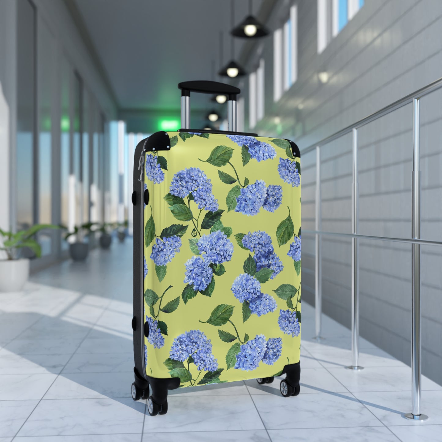 Something Blue Hydrangea Suitcase