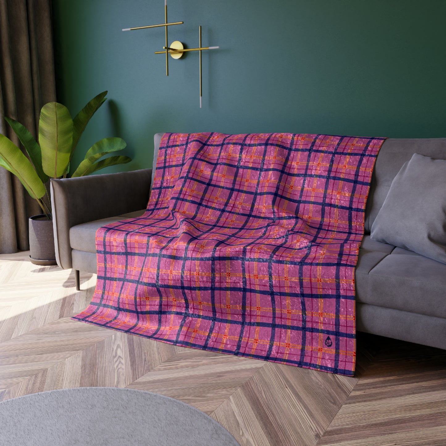 Alpine Plaid Velvet Blanket