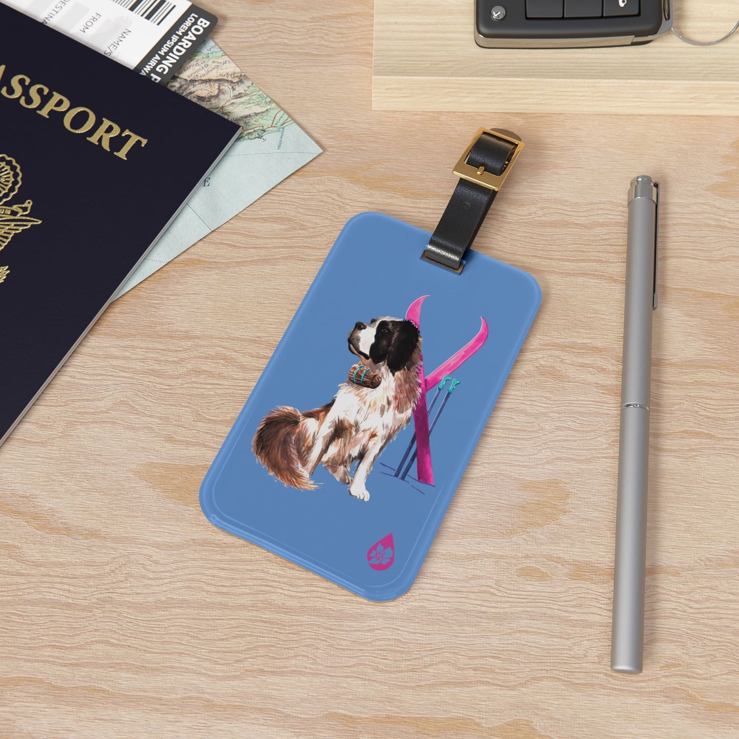Snow Dog Luggage Tag