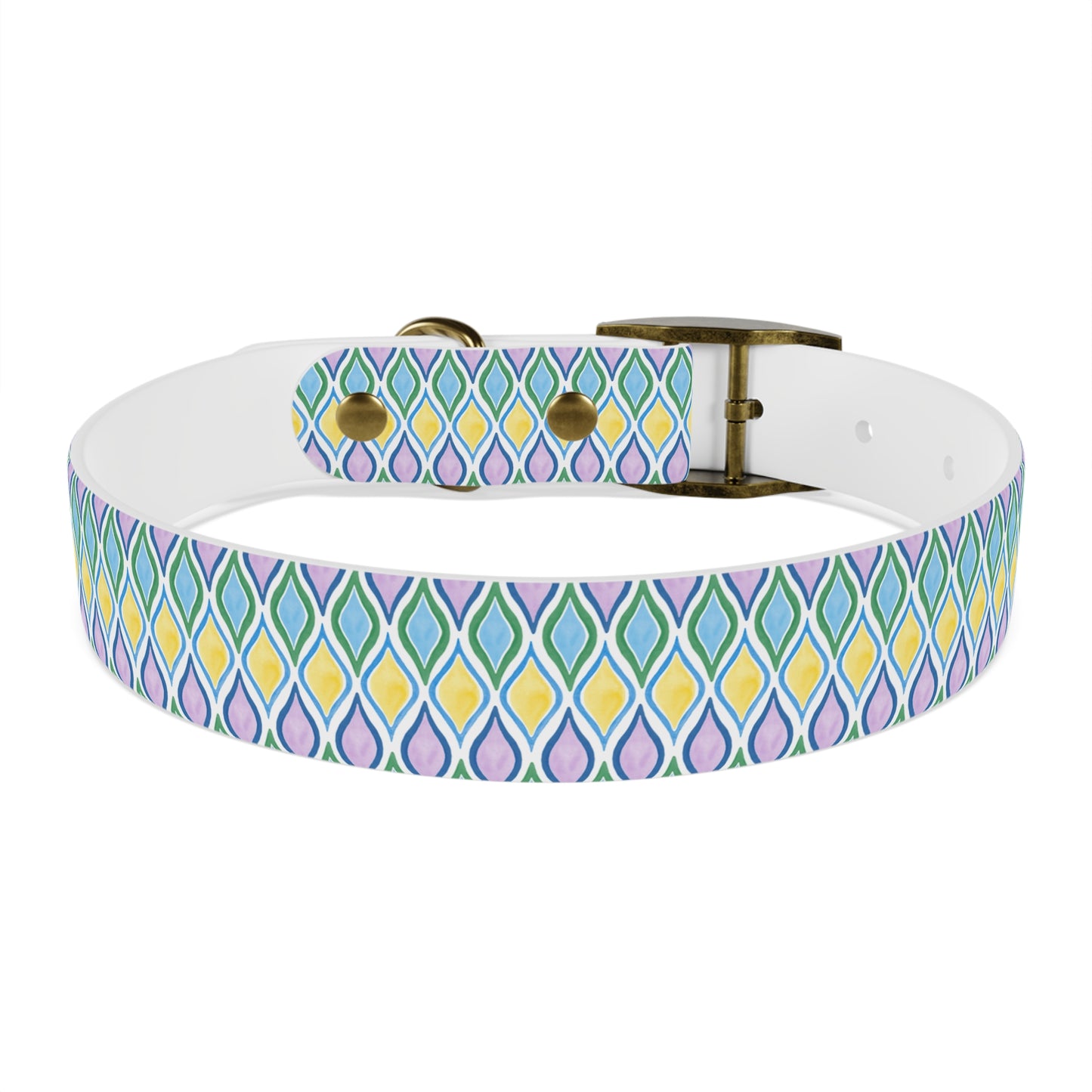 Painted Geo Dog Collar