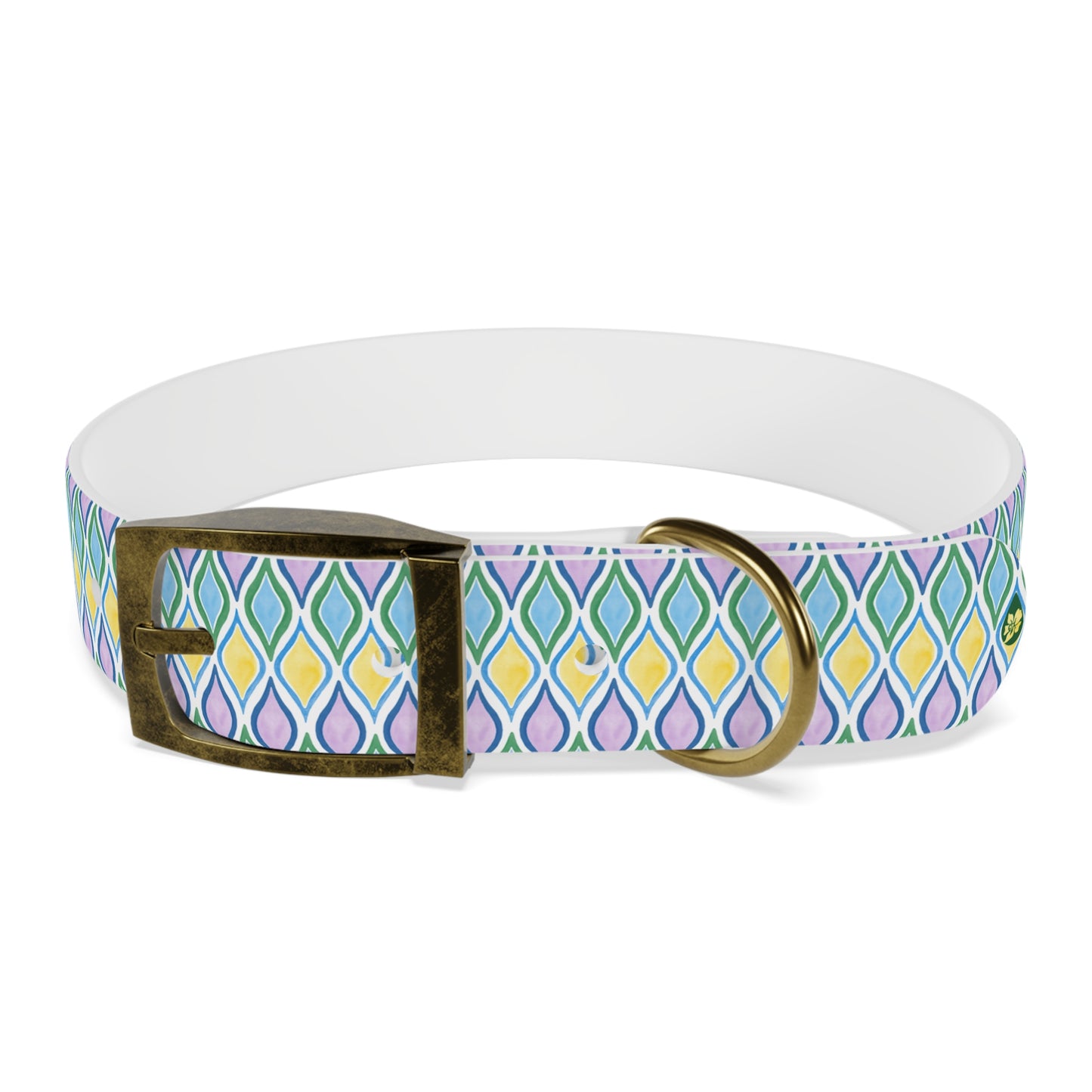 Painted Geo Dog Collar