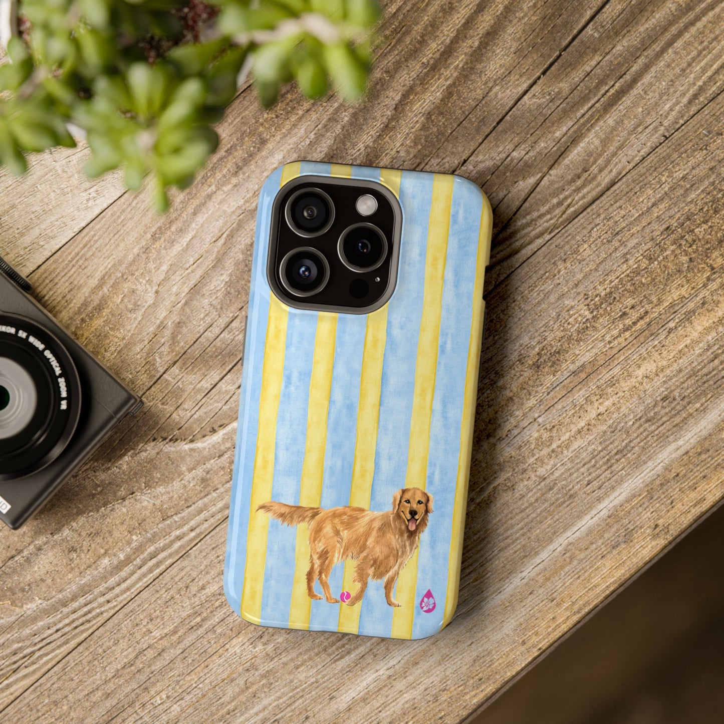 ood Dog Sunshine and Blue Sky Striped Phone Case Iphone 15 Pro