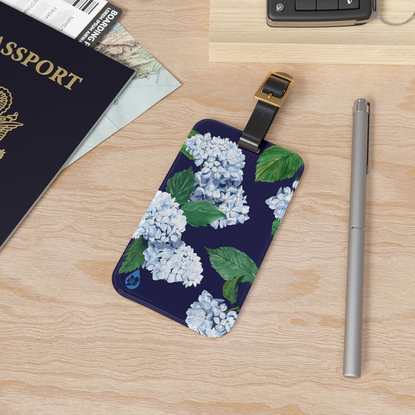 Hydrangea Luggage Tag