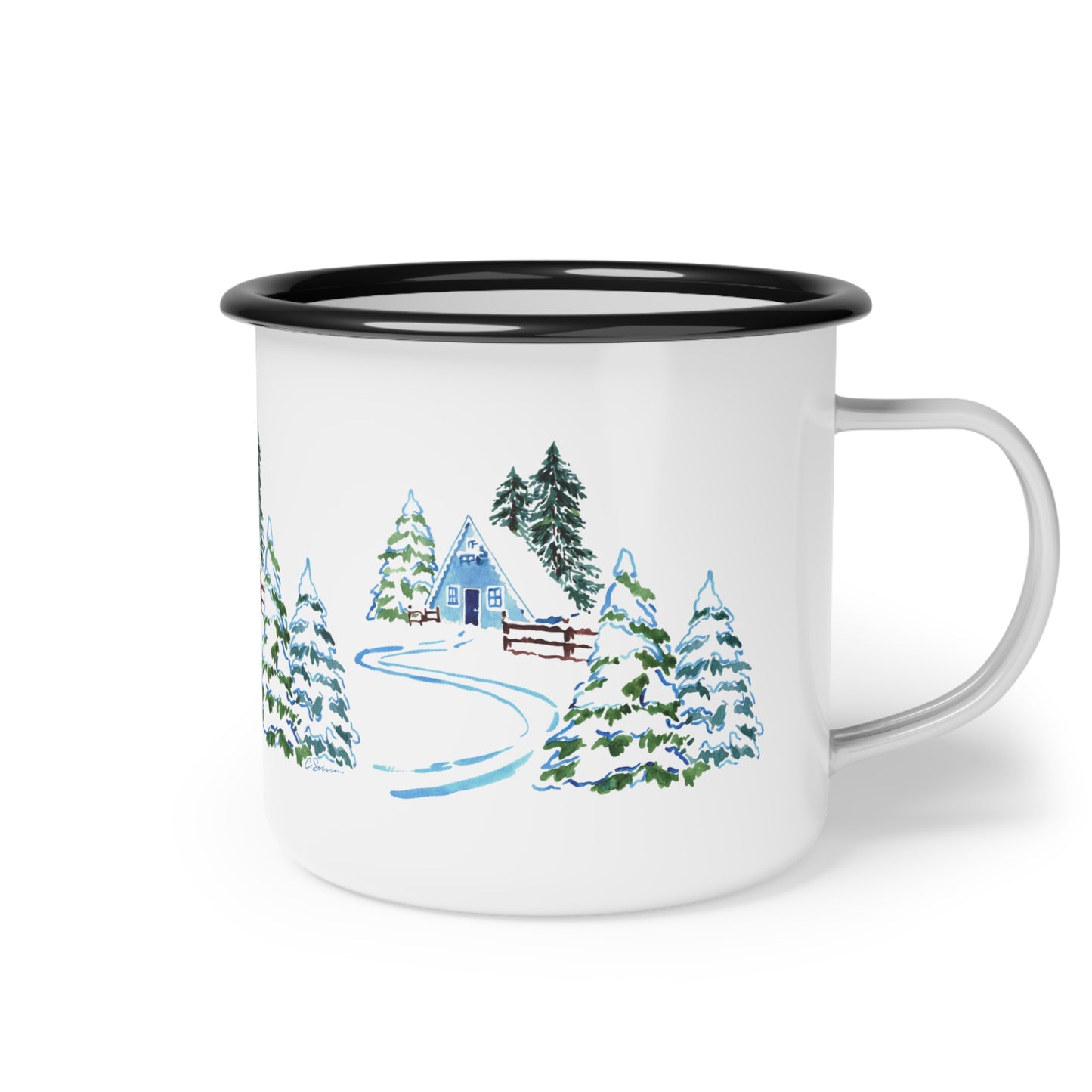 Ski Chalet Enamel Camp Cup