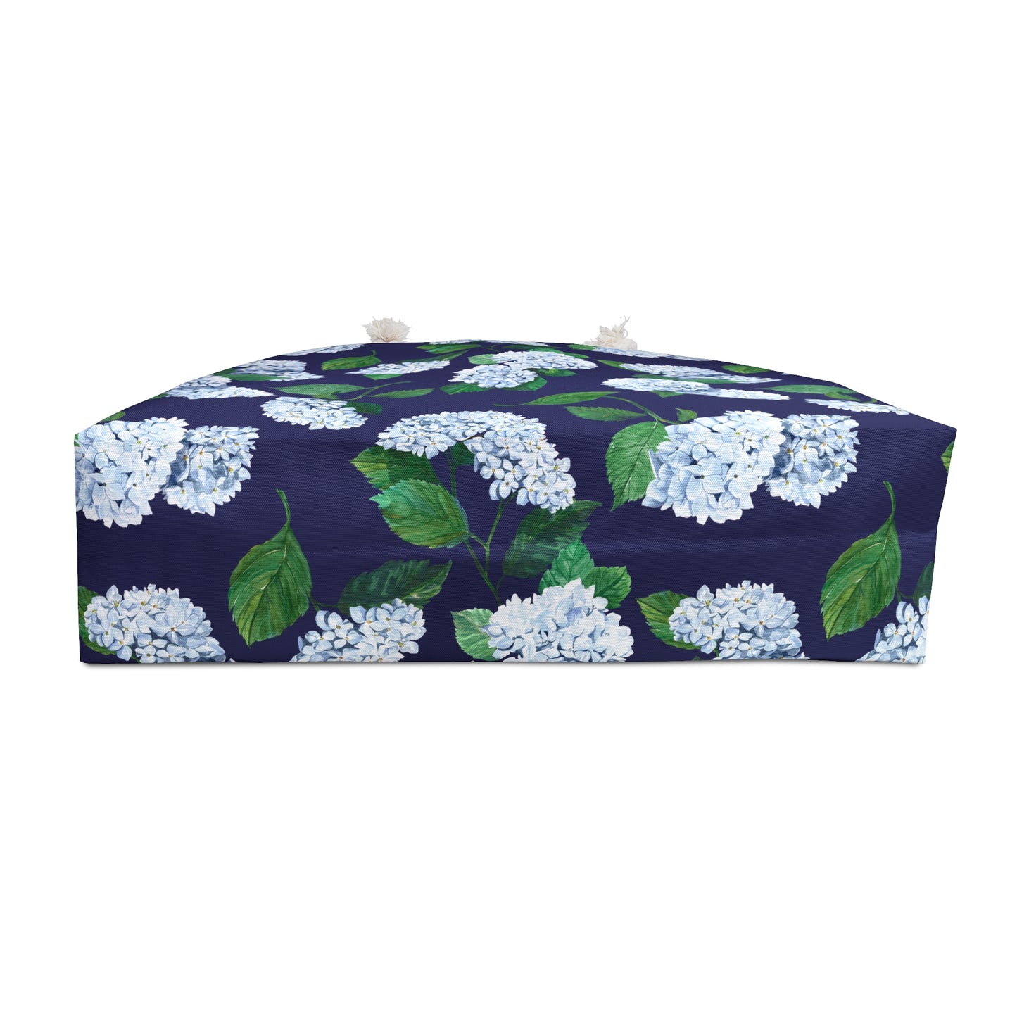 Hydrangea patterned Beach Weekender Bag Bottom View