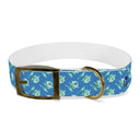 Watercolor Woodblock Dog Collar
