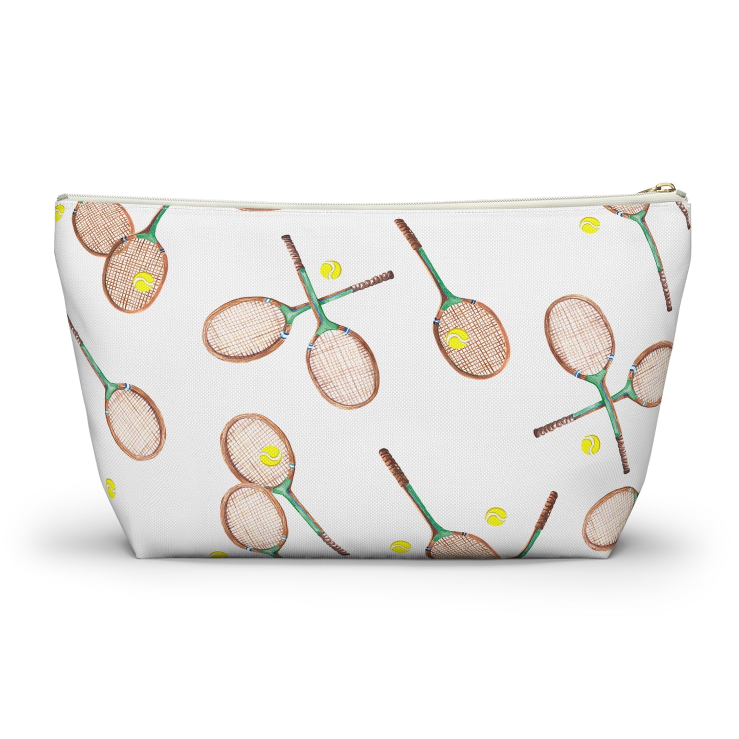 Front View of Match Point Tennis Pouch in Tennis Grass Green size large