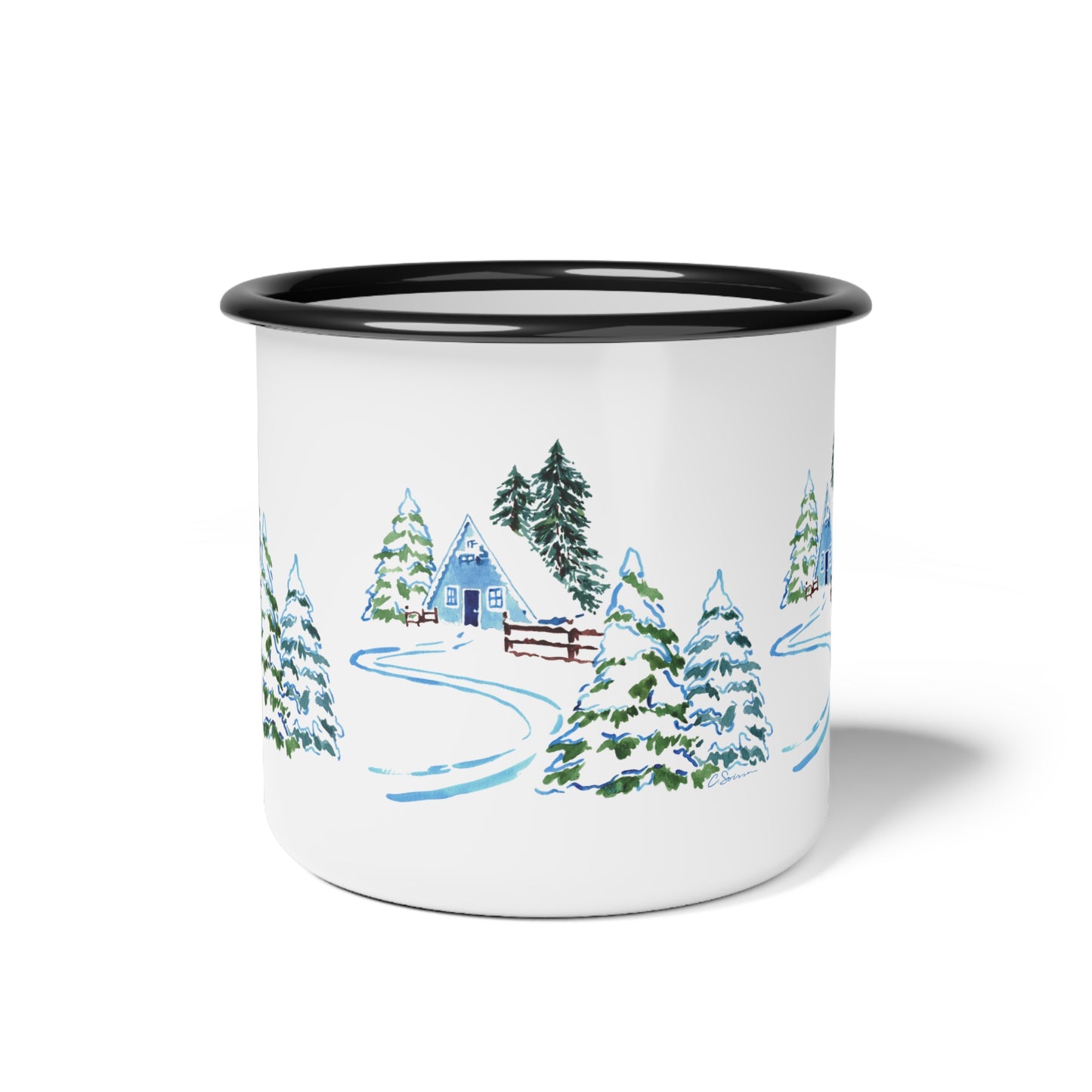 Ski Chalet Enamel Camp Cup