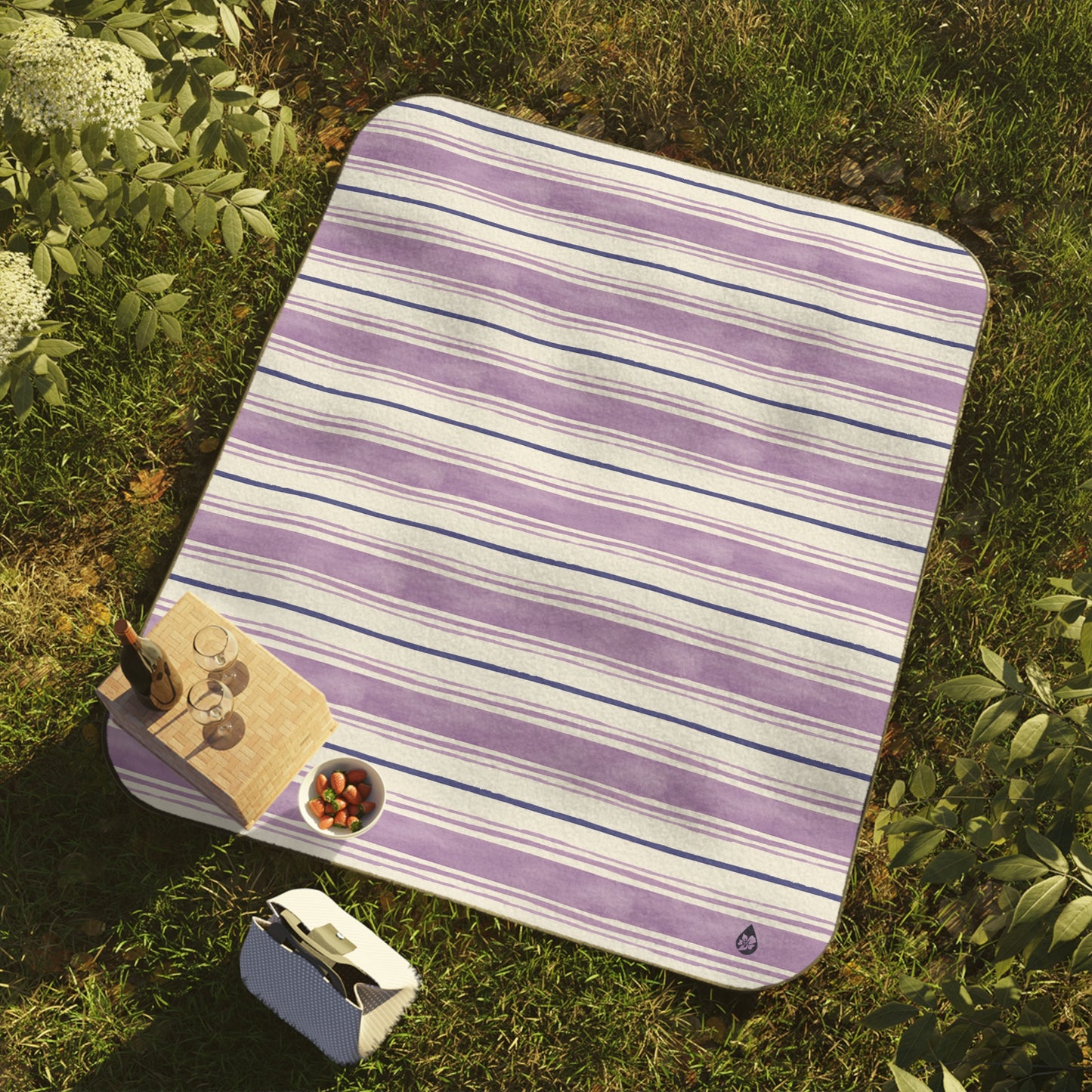 Painterly Stripe Picnic Blanket
