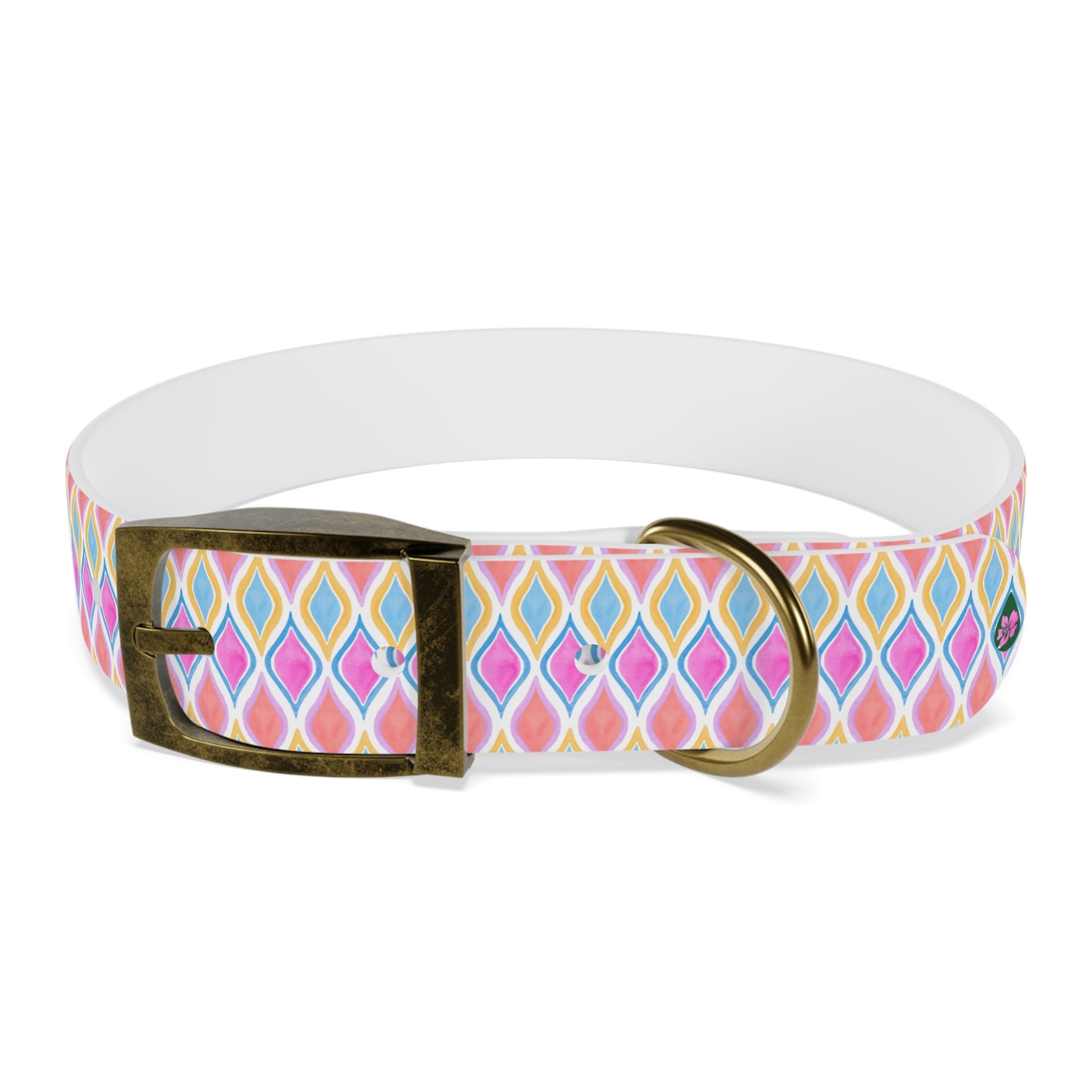 Painted Geo Dog Collar