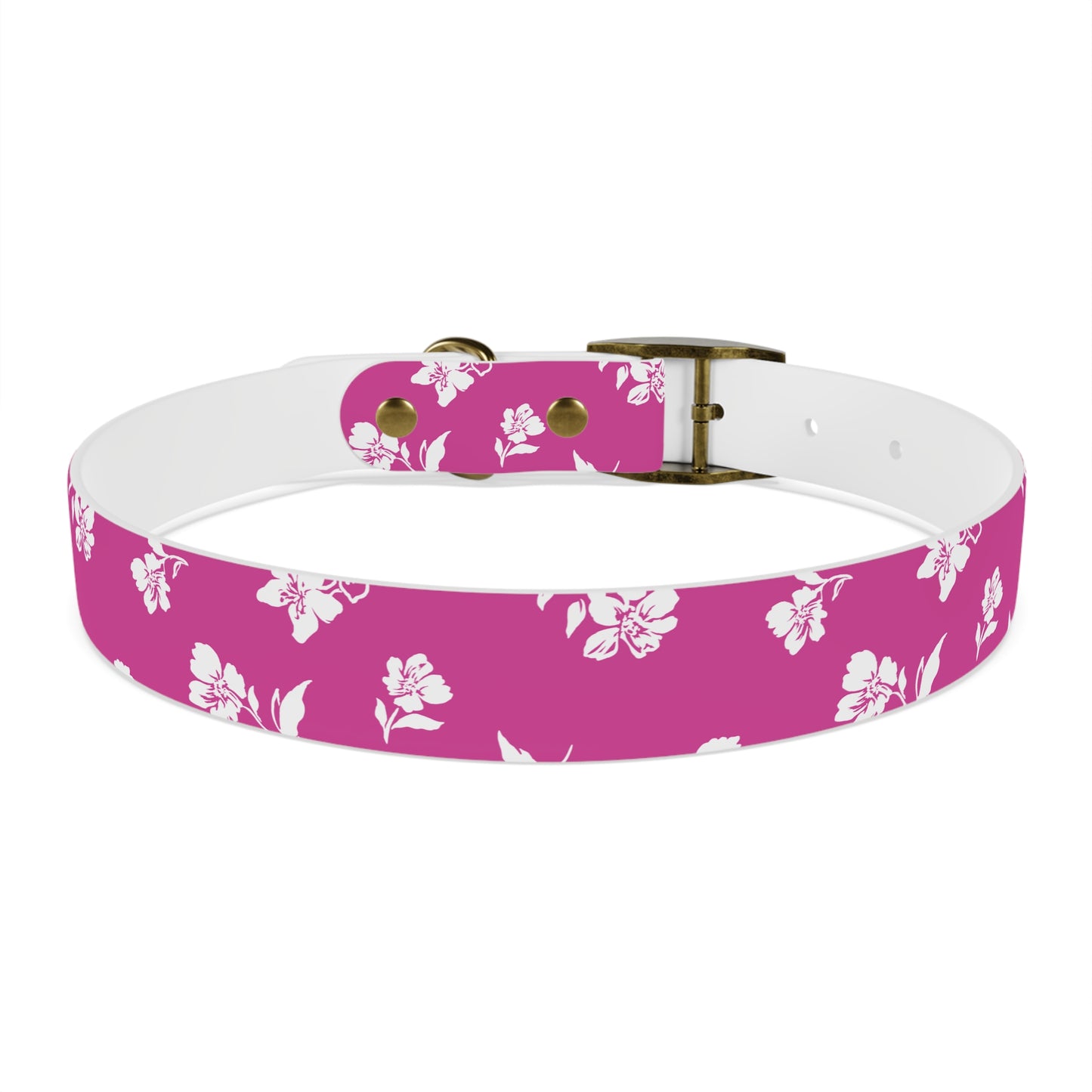 Inky Floral Dog Collar