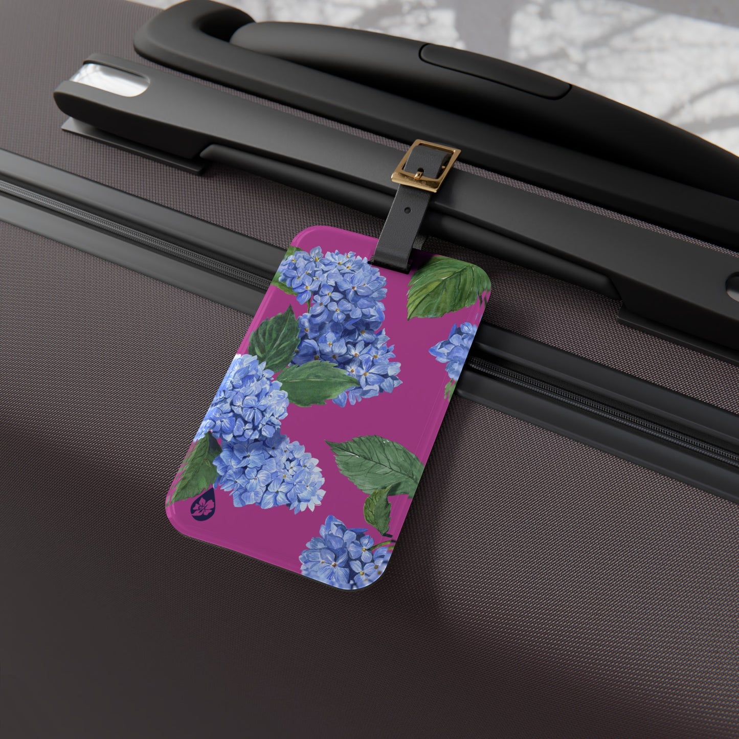 Hydrangea Luggage Tag