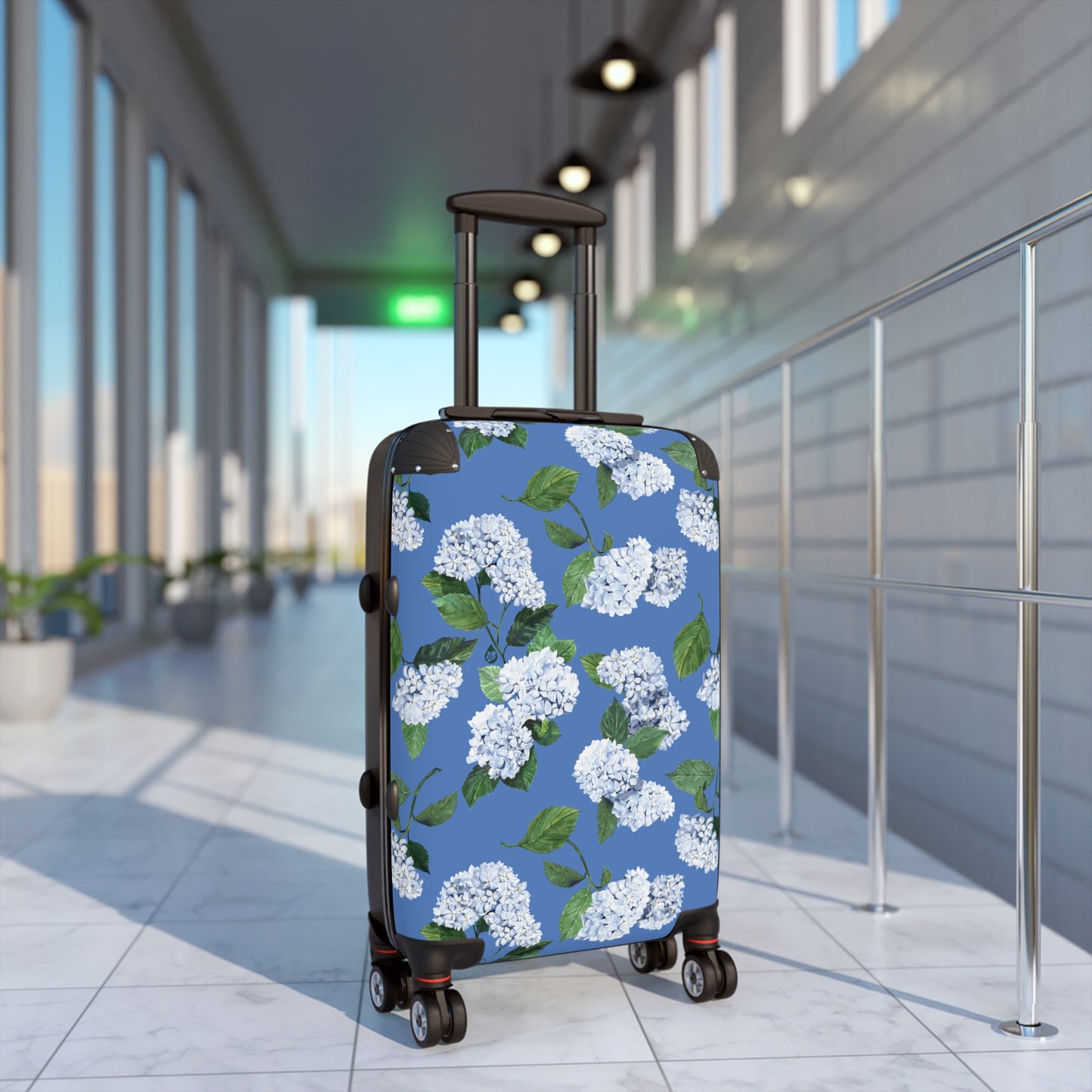 Something Blue Hydrangea Suitcase