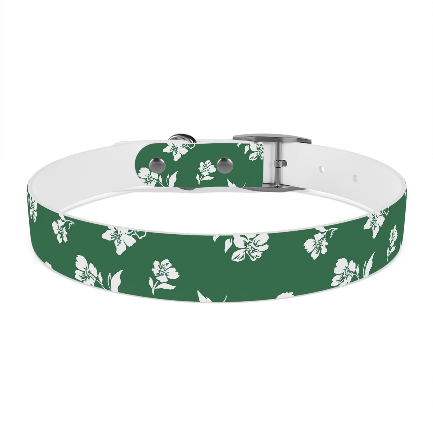 Inky Floral Dog Collar