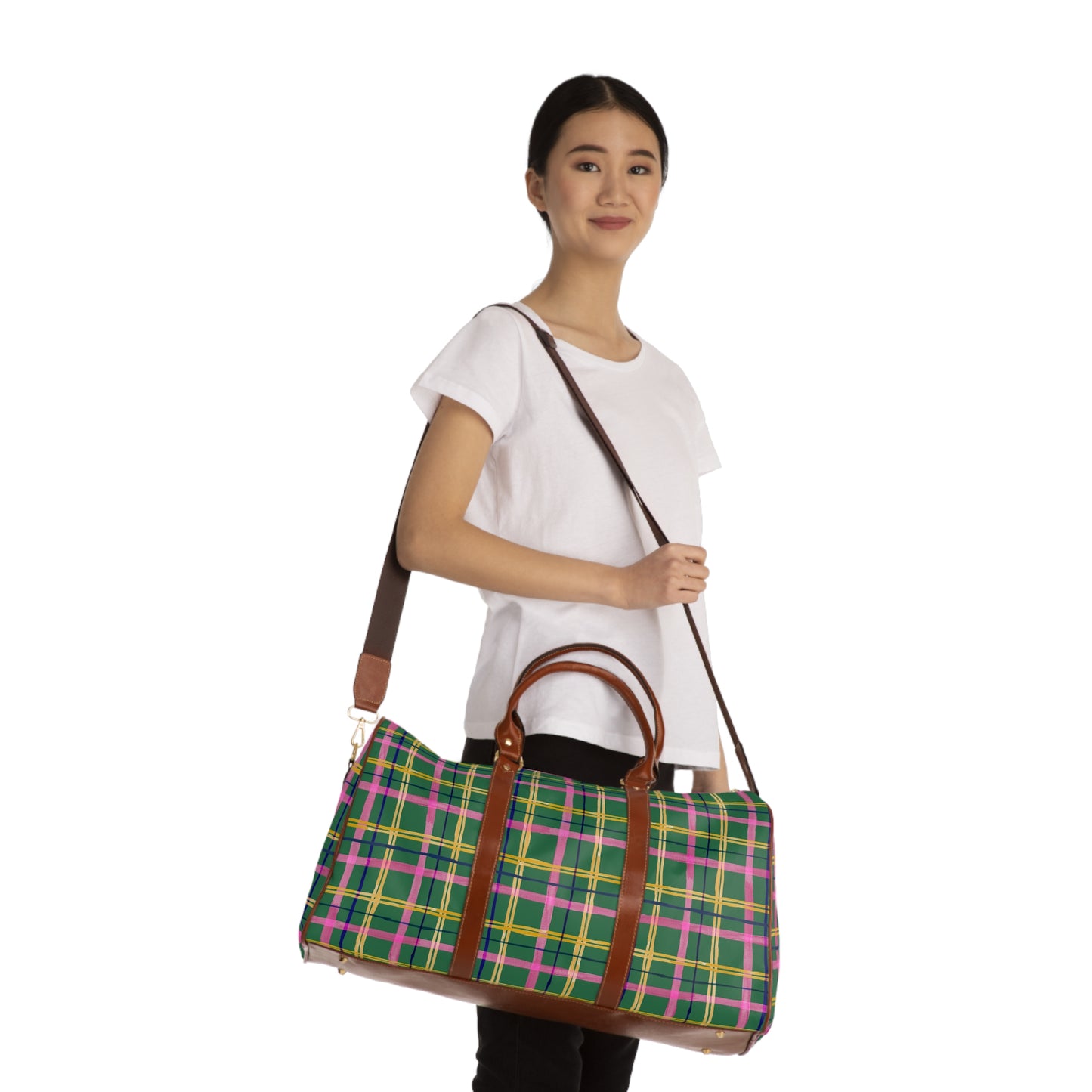Alpine Plaid Waterproof Travel Bag
