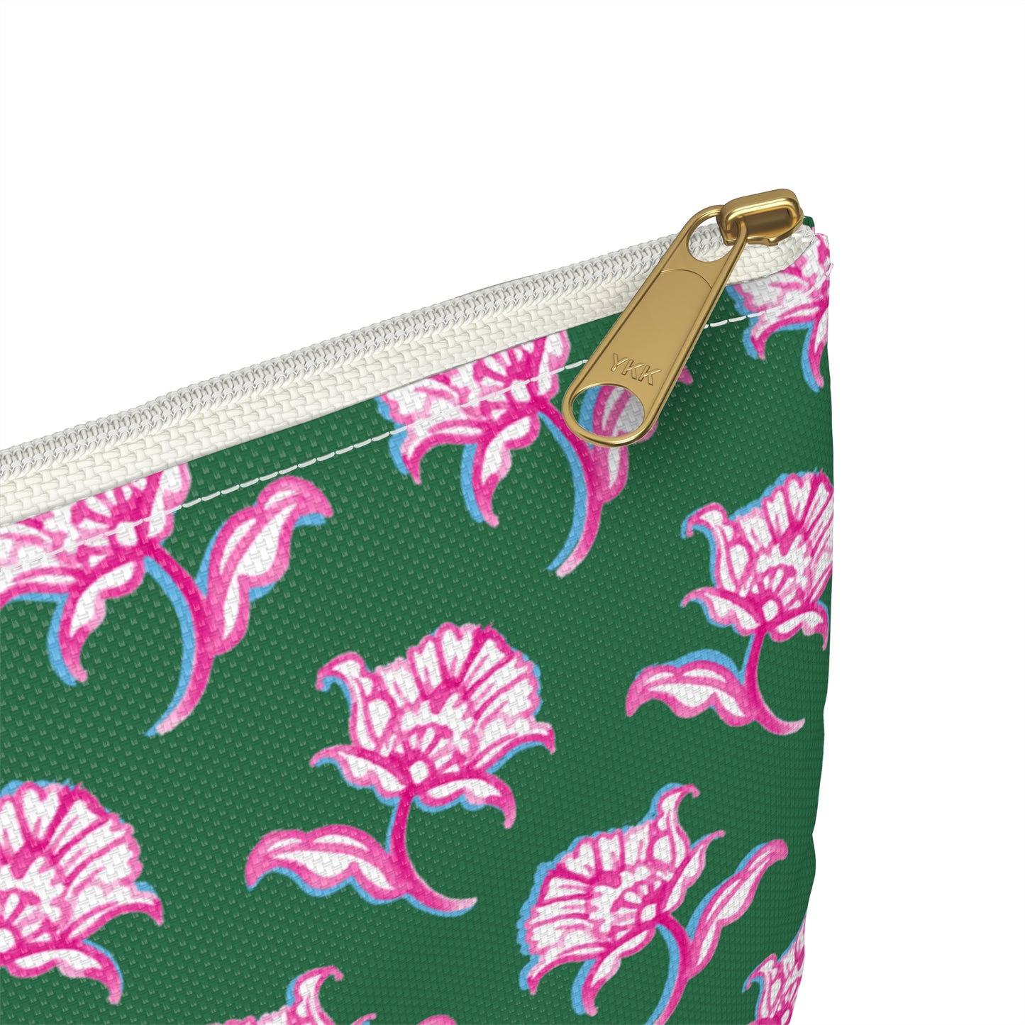 Watercolor Woodblock Zip Pouch