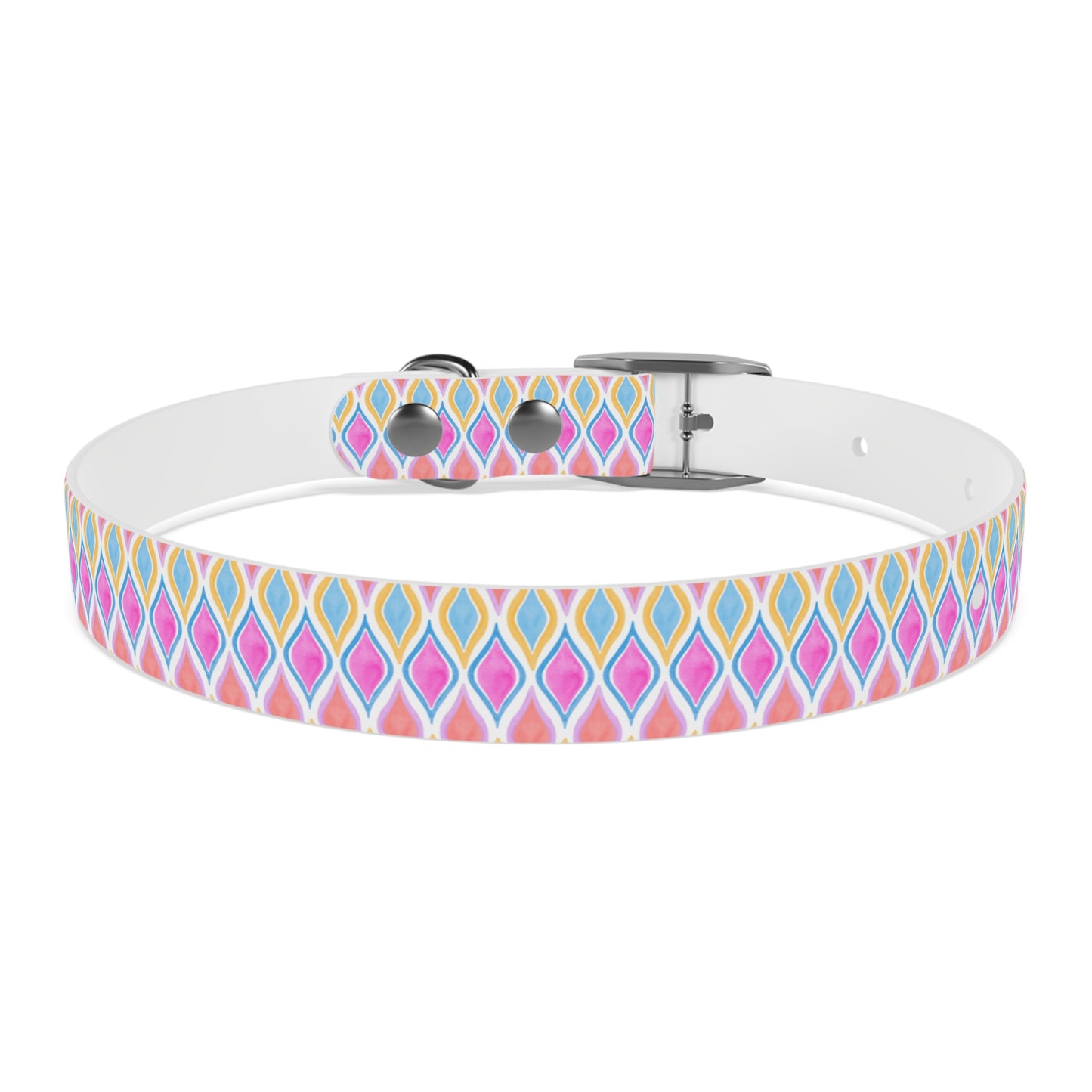 Painted Geo Dog Collar