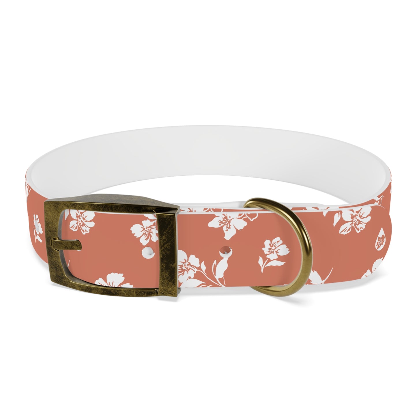 Inky Floral Dog Collar