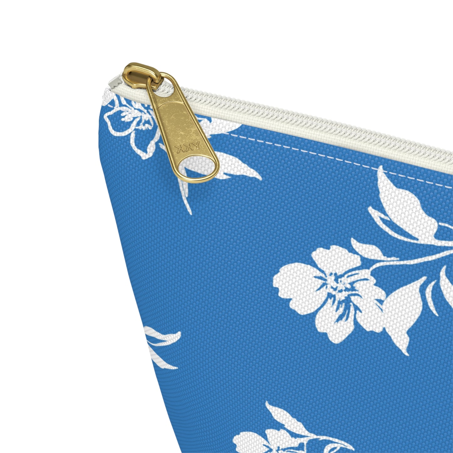 Zoomed close up of zipper pull