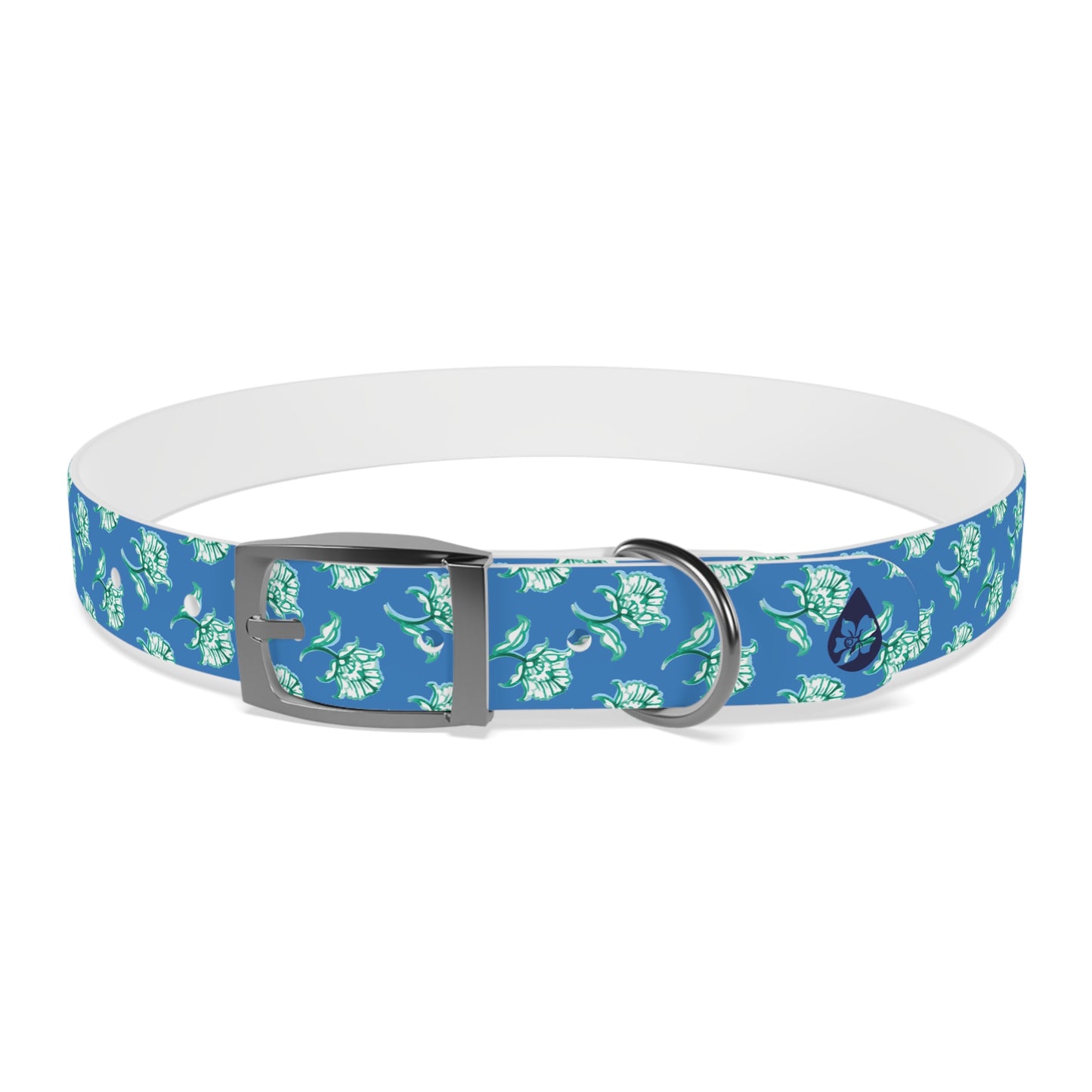 Watercolor Woodblock Dog Collar