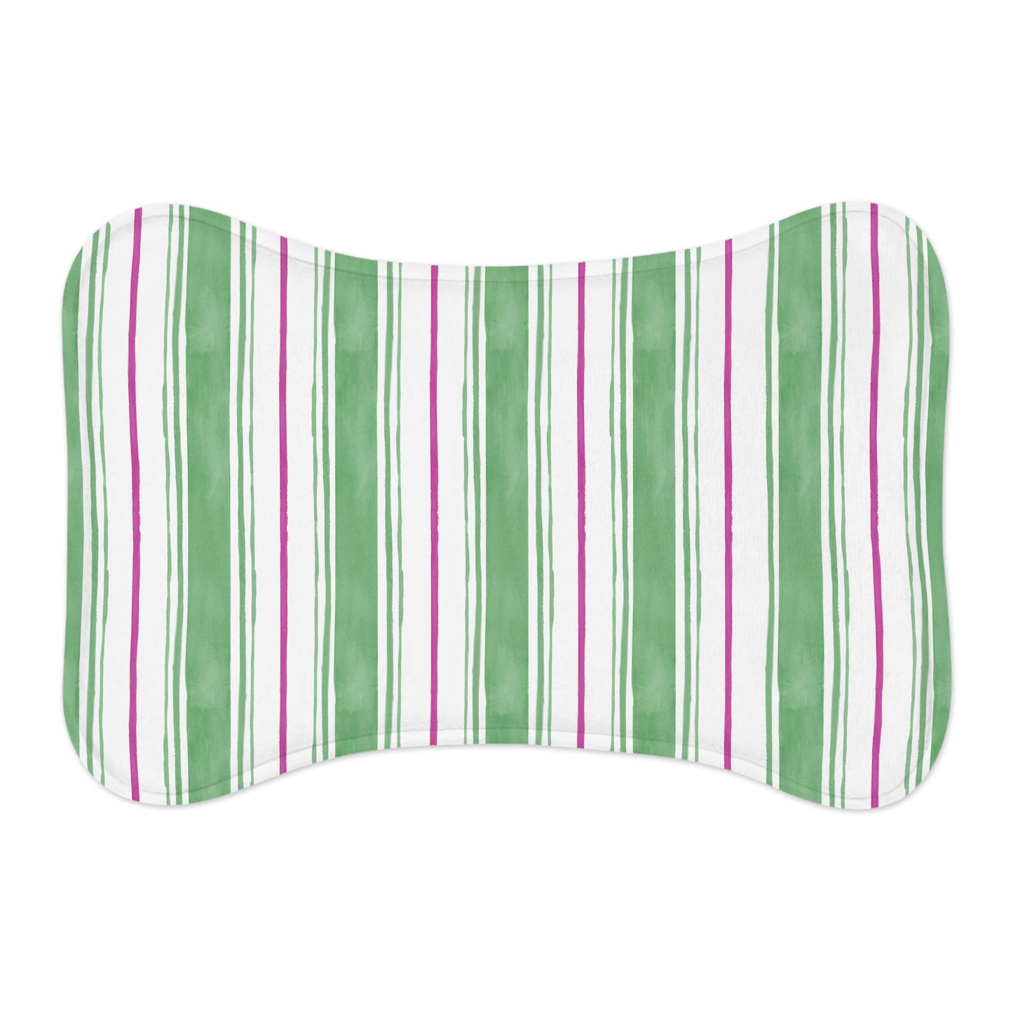 Painted Stripe Dog Bowl Mat