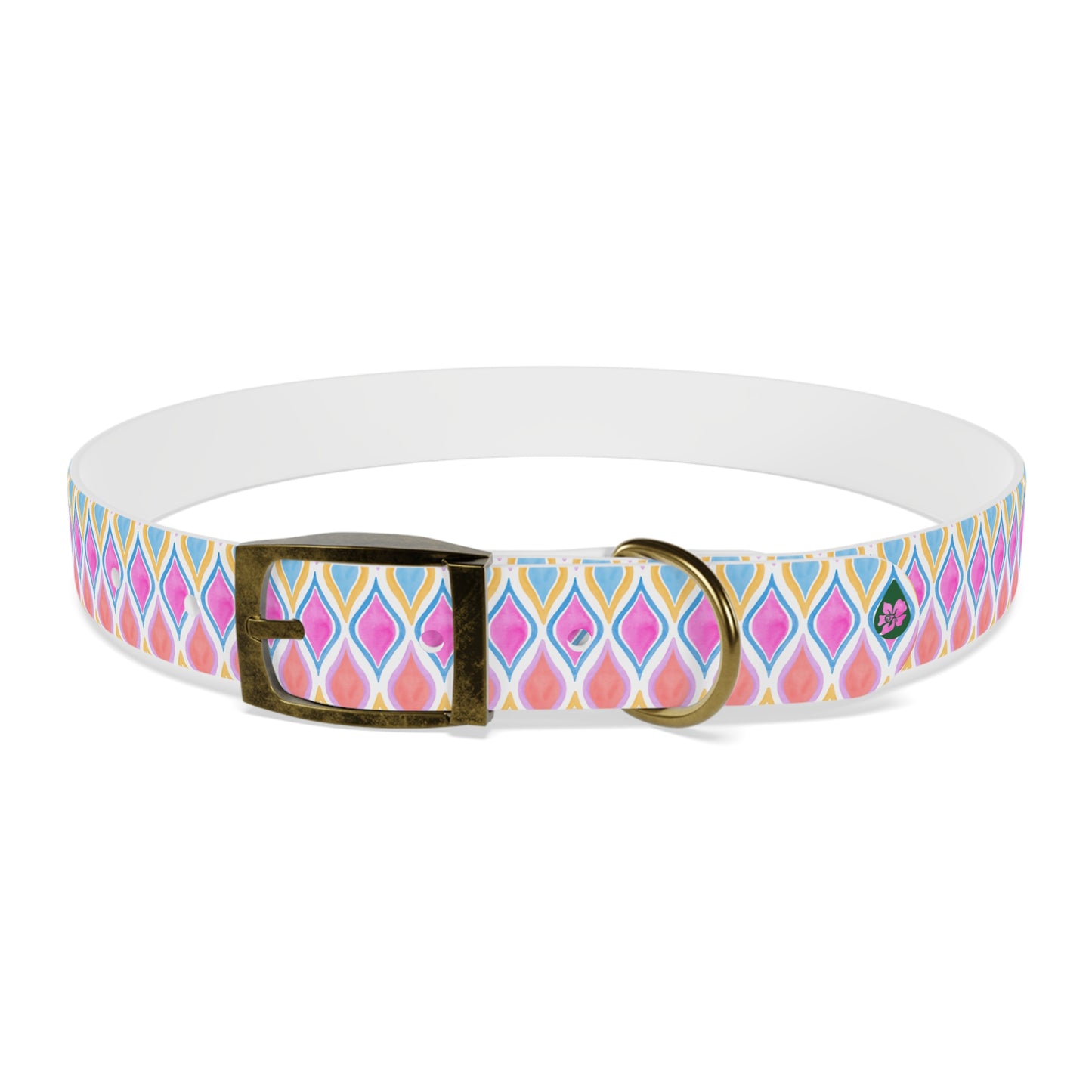 Painted Geo Dog Collar