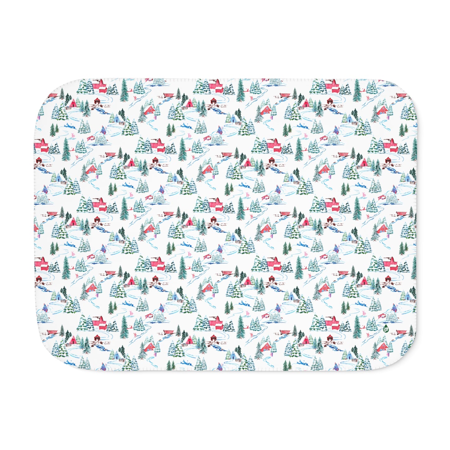 Ski Chalet Sherpa Blanket