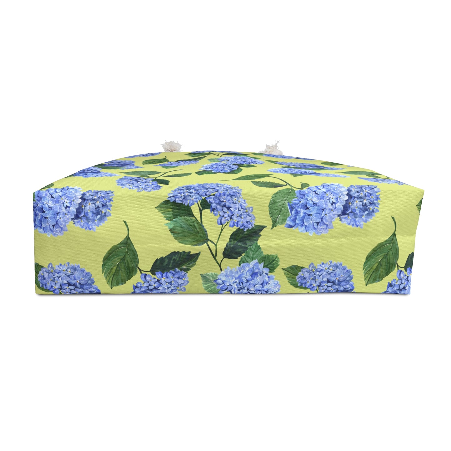 Hydrangea patterned Beach Weekender Bag Bottom View