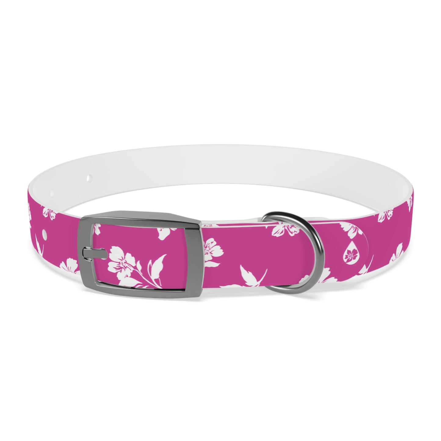 Inky Floral Dog Collar