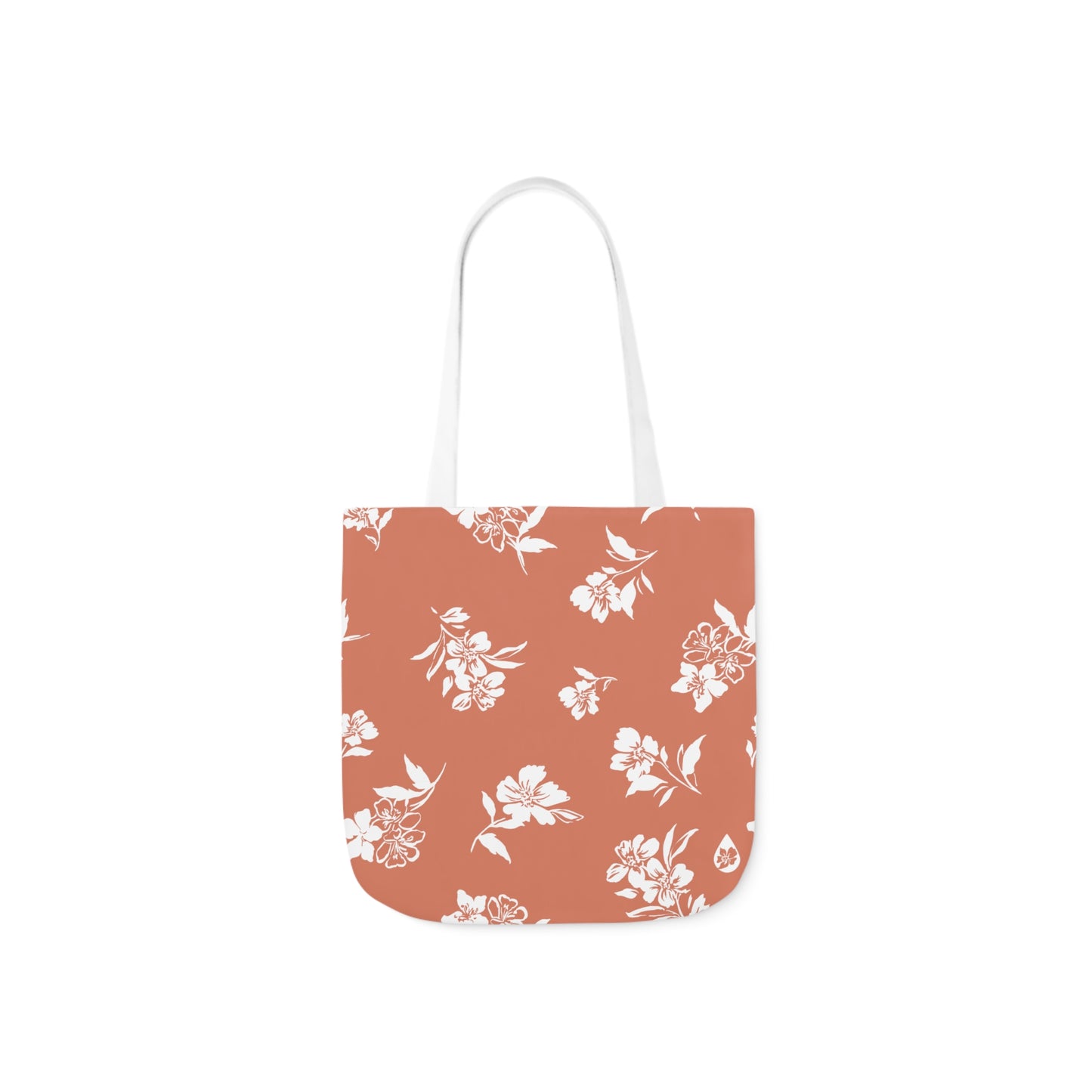 Inky Floral Canvas Tote Bag