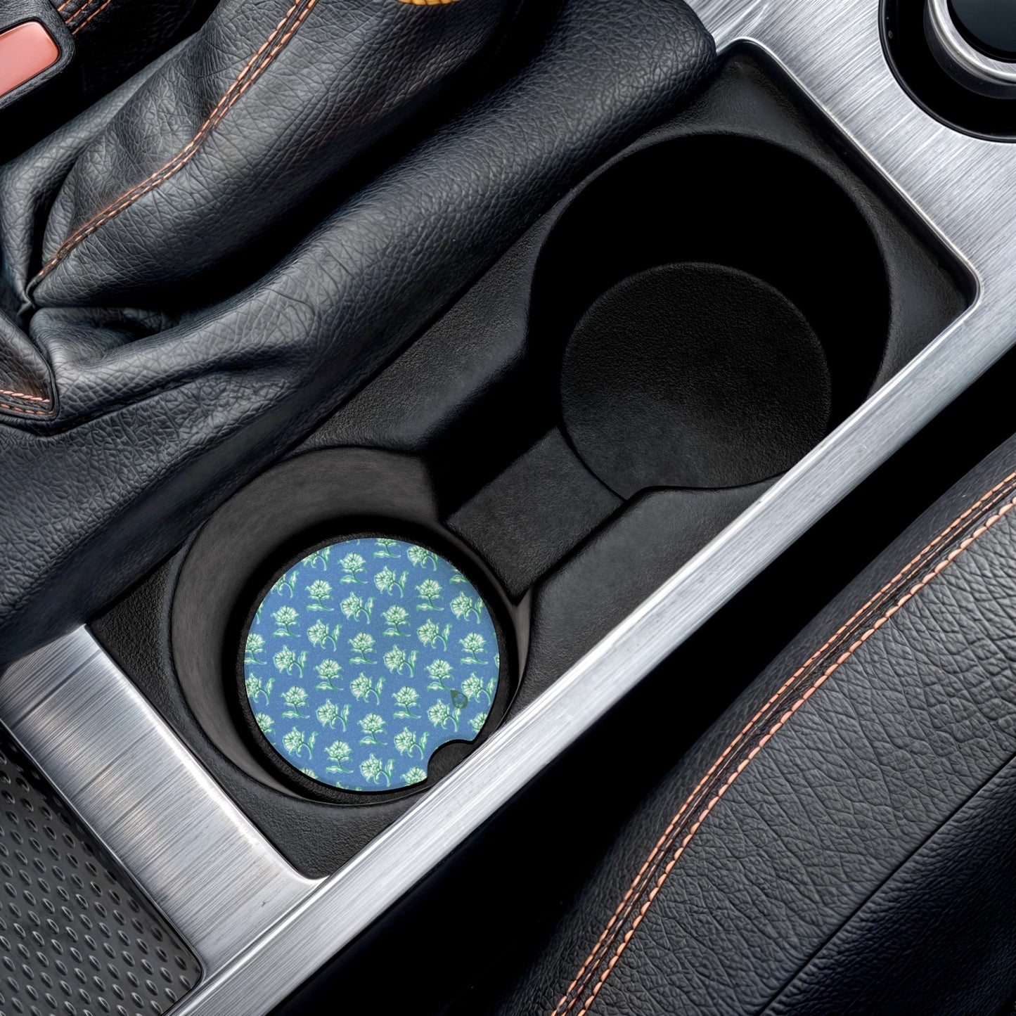 Watercolor Woodblock Car Coasters