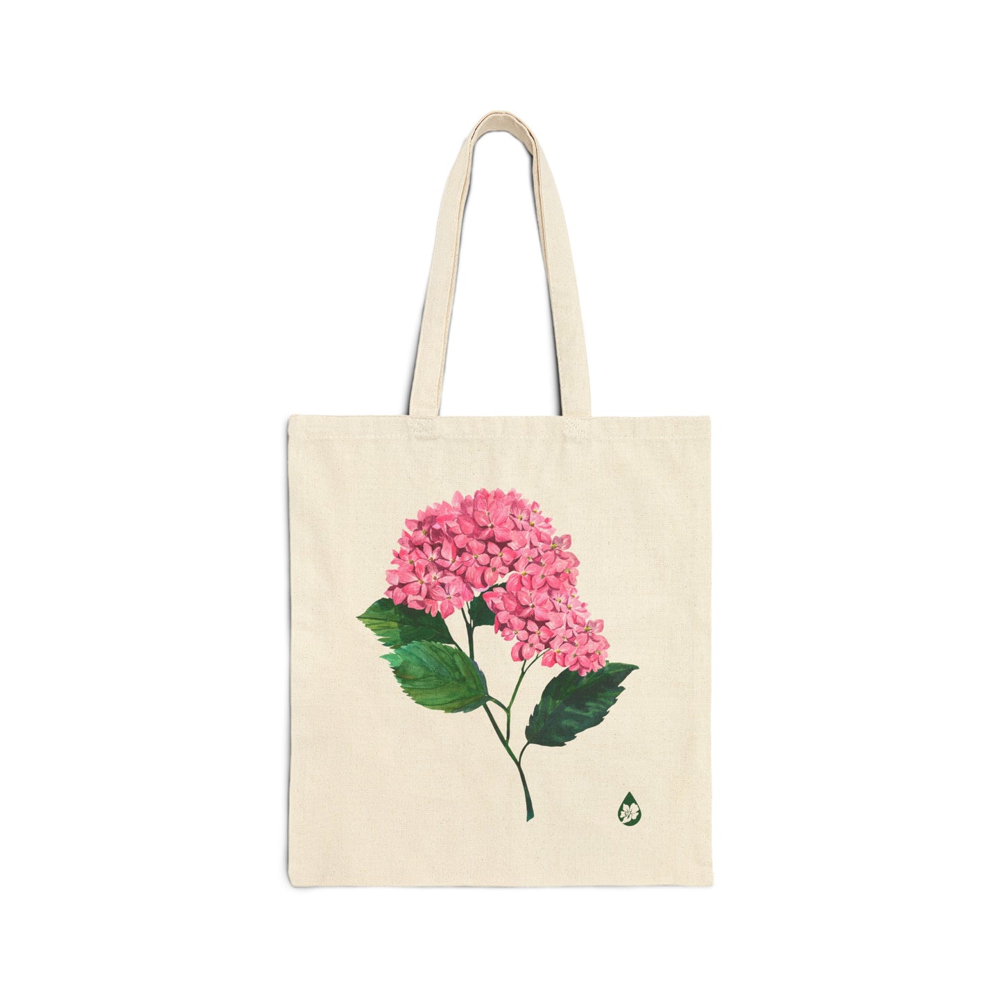 Botanical Hydrangea Canvas Tote Bag
