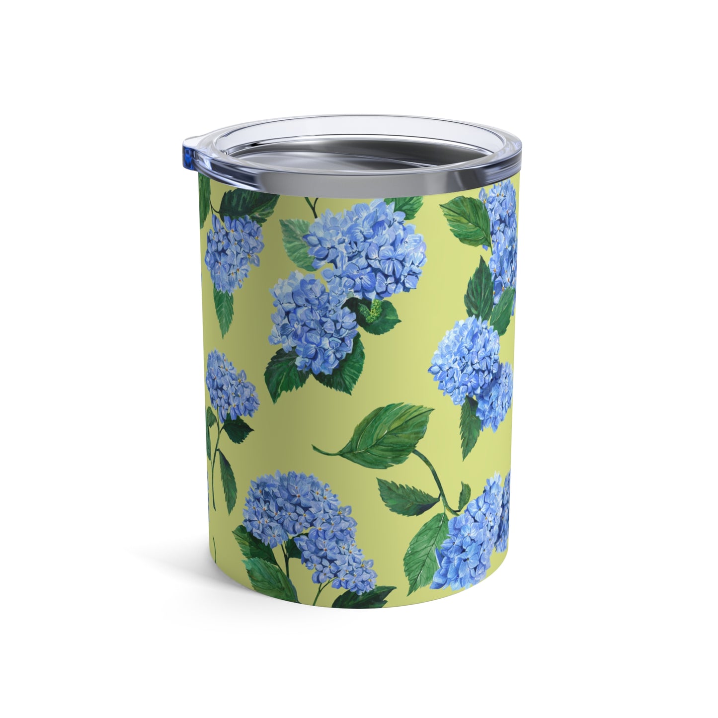 Hydrangea Tumbler in Honeydew Side View