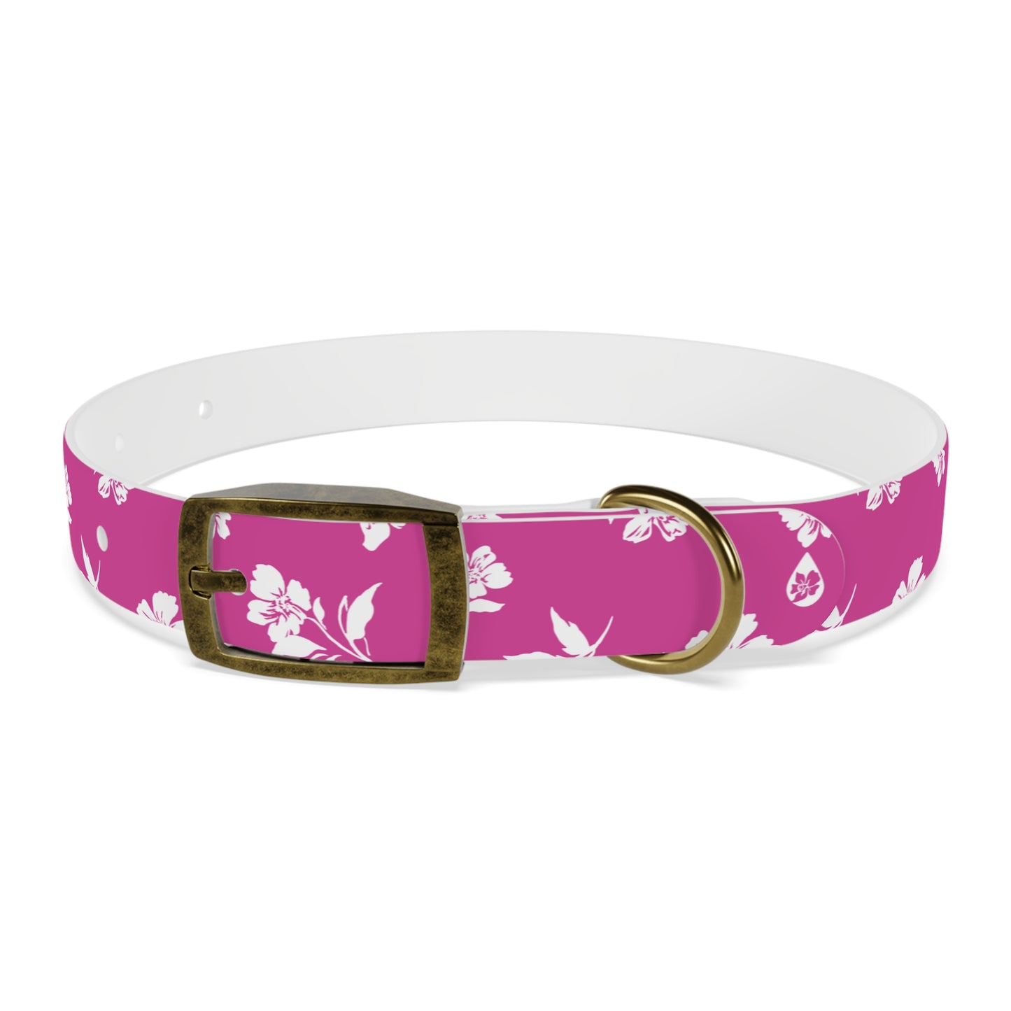 Inky Floral Dog Collar