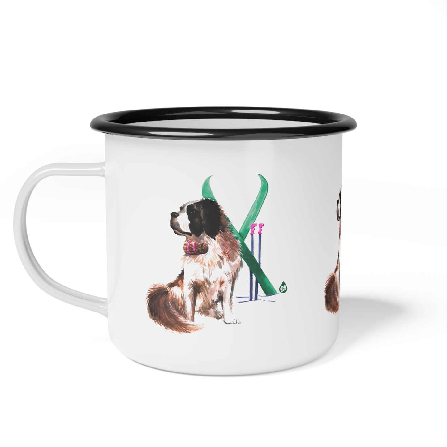 Snow Dog Enamel Camp Cup