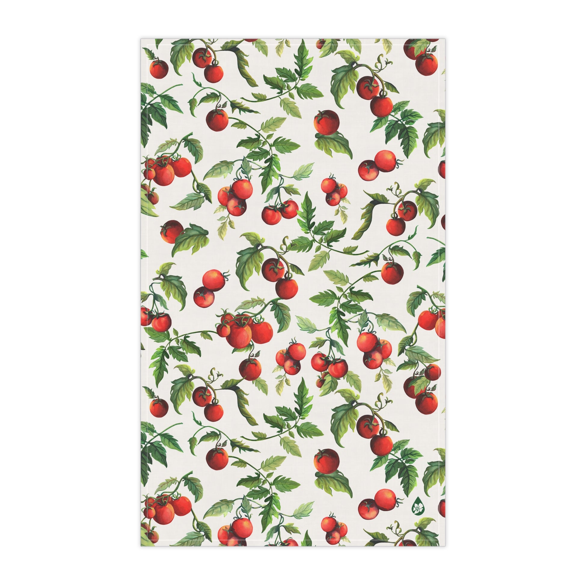 Front flat view of Tomato Tomato Kitchen Towel