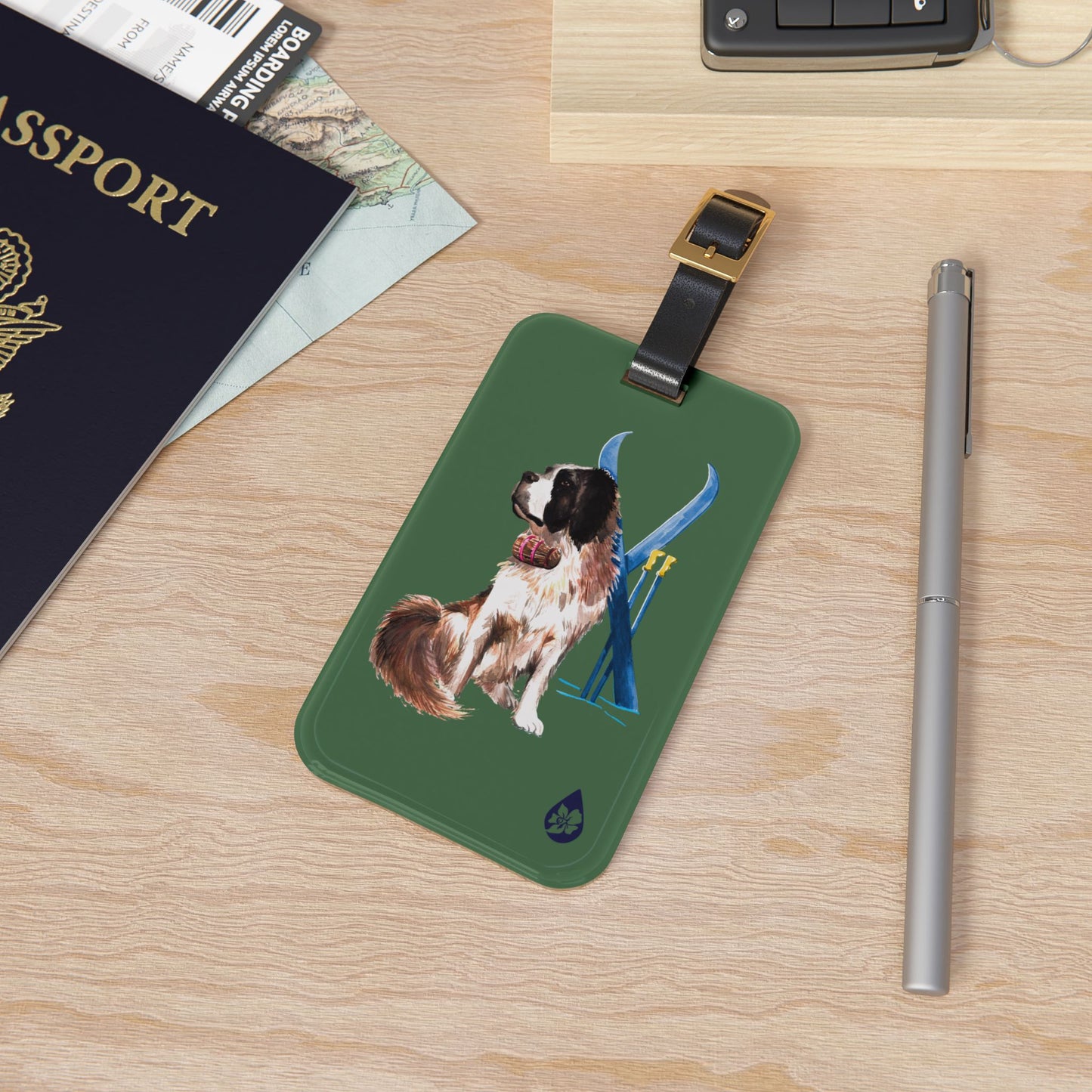 Snow Dog Luggage Tag