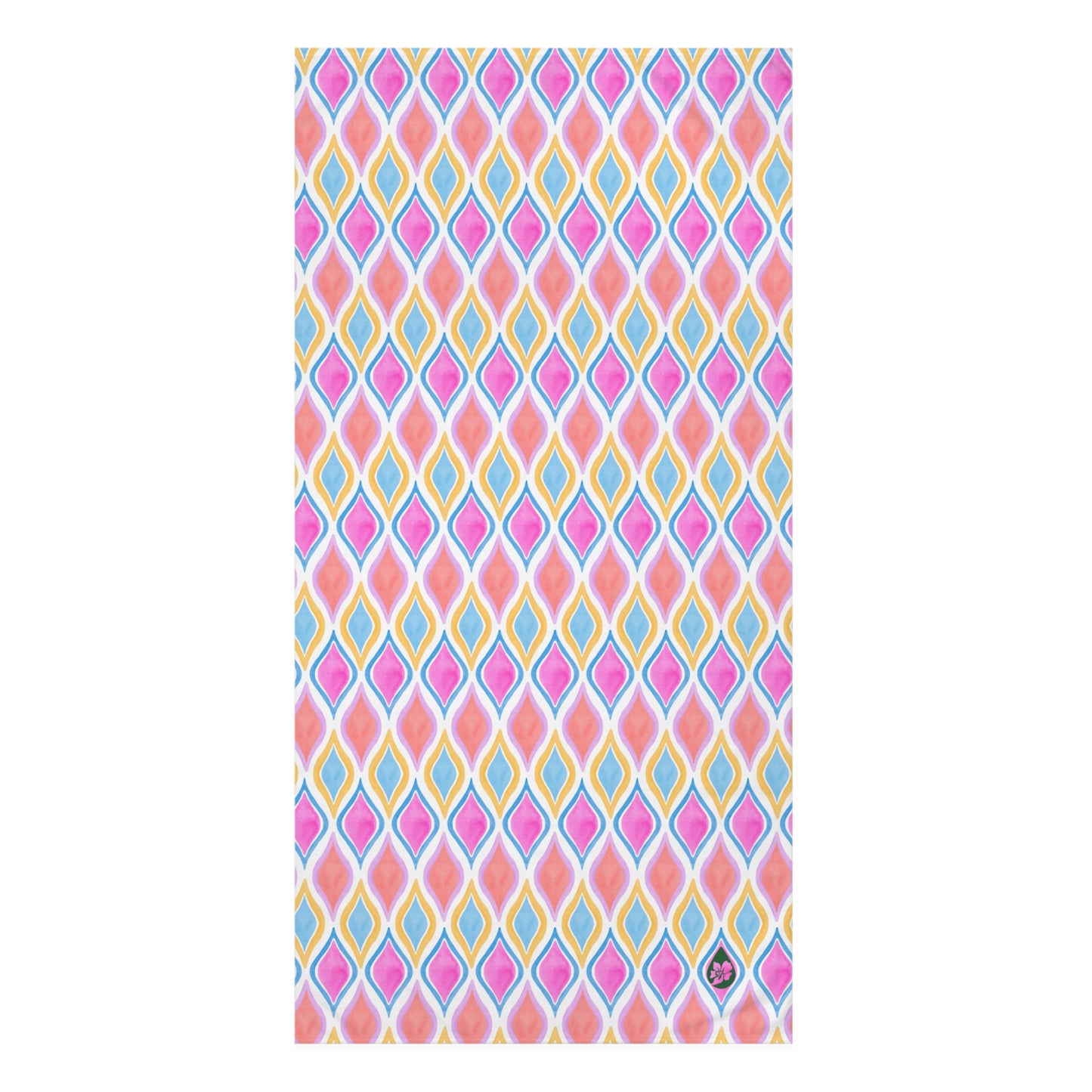 PAINTED GEO BEACH TOWEL