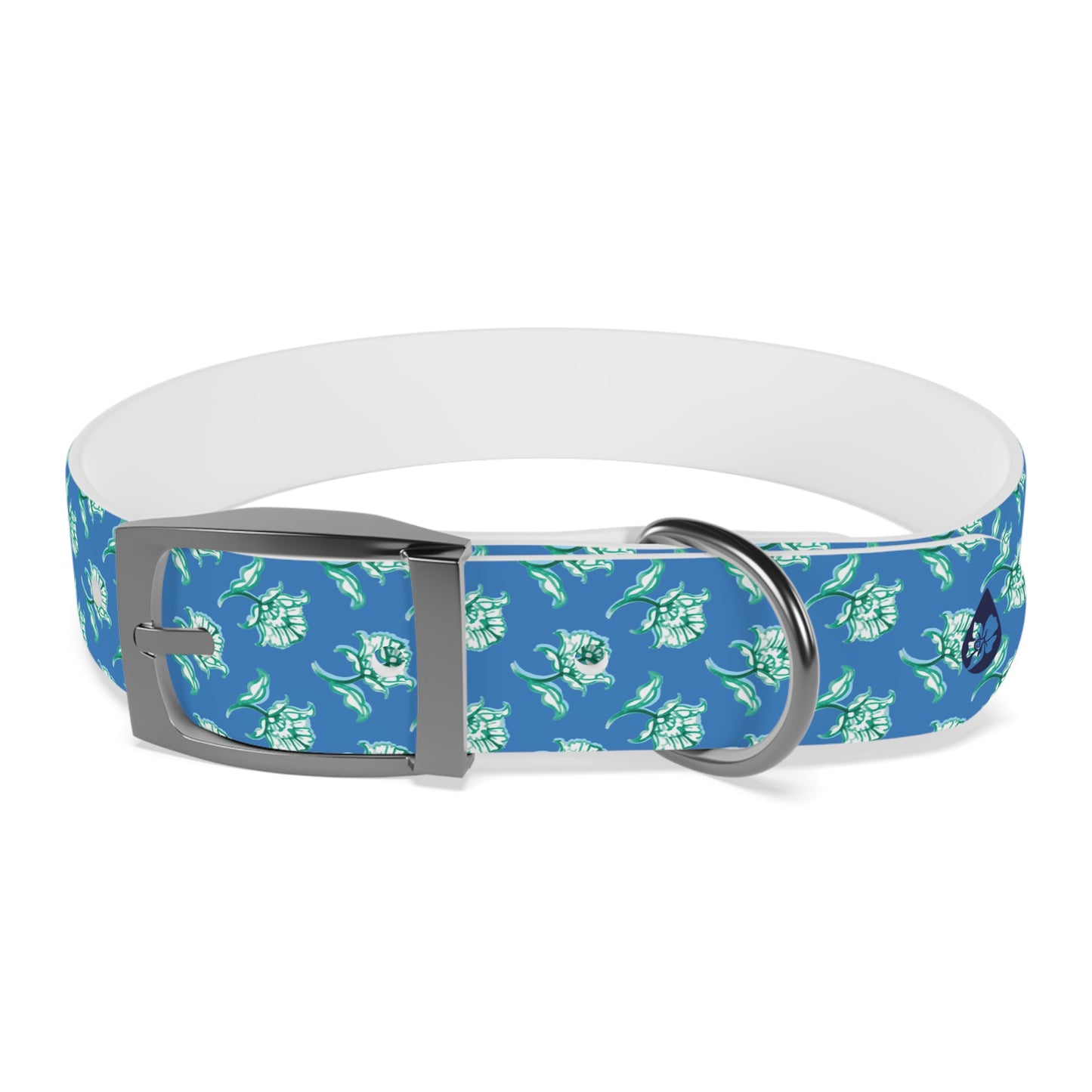 Watercolor Woodblock Dog Collar