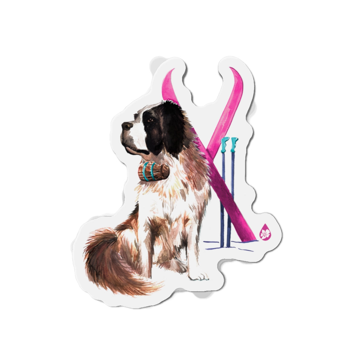 Snow Dog Magnet