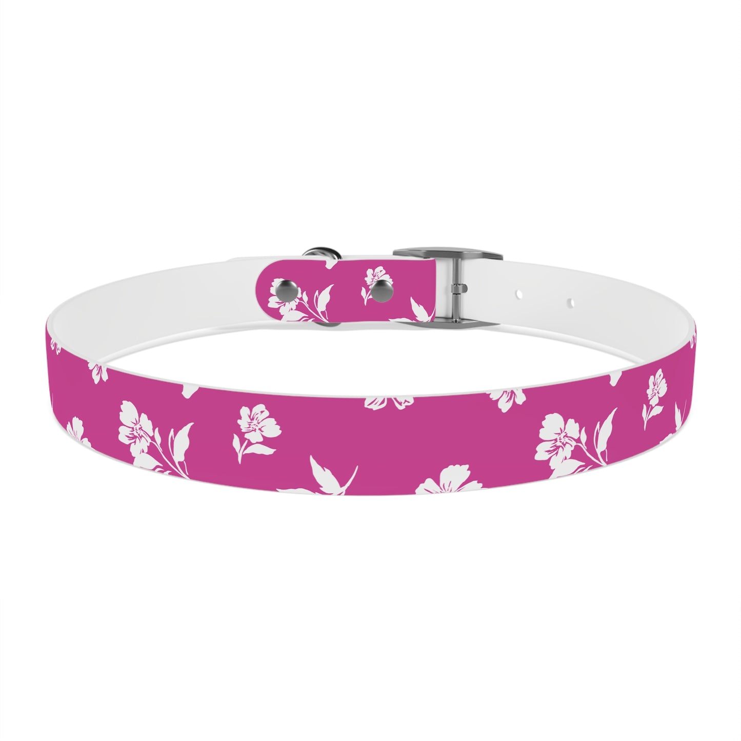 Inky Floral Dog Collar