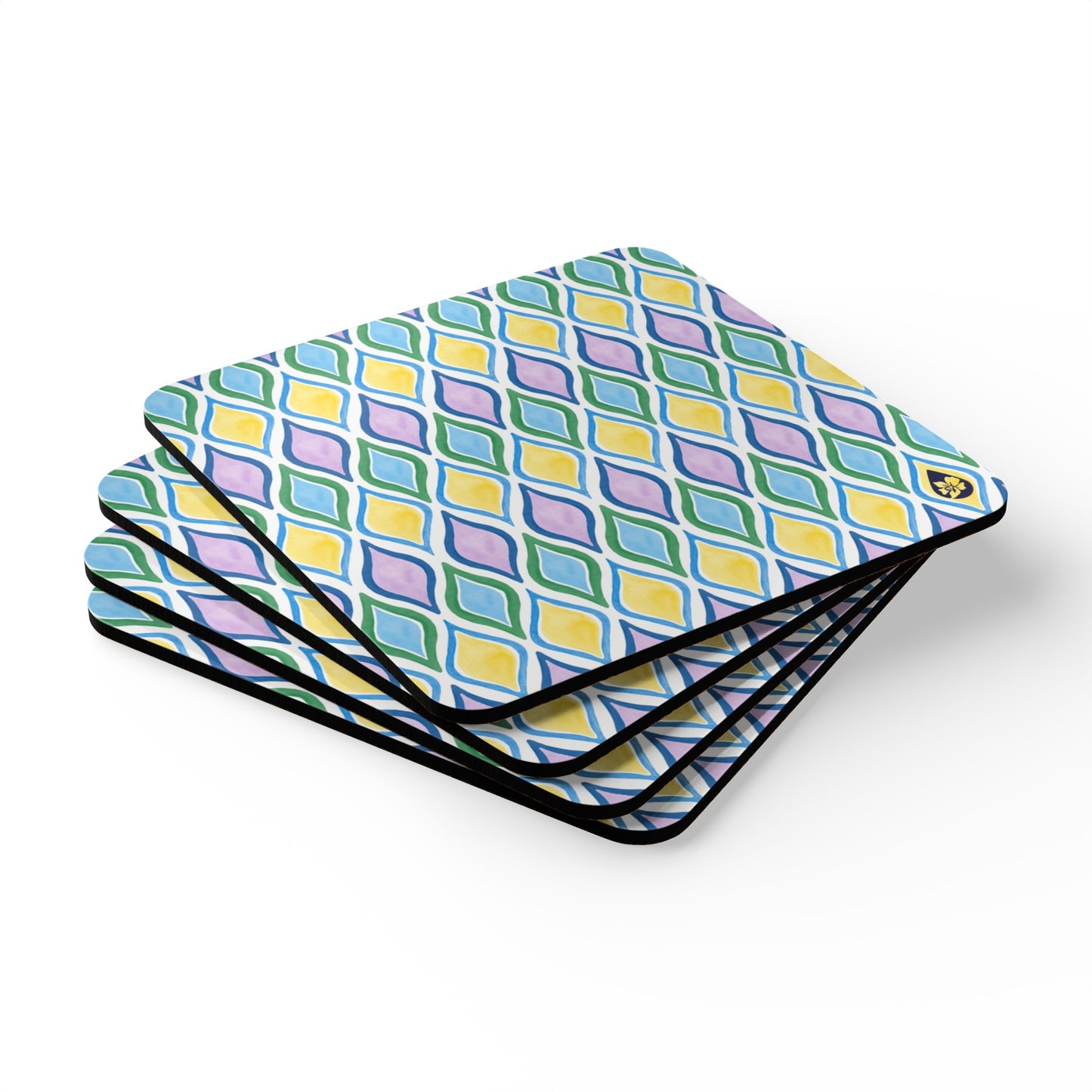Painted Geo Coaster Set