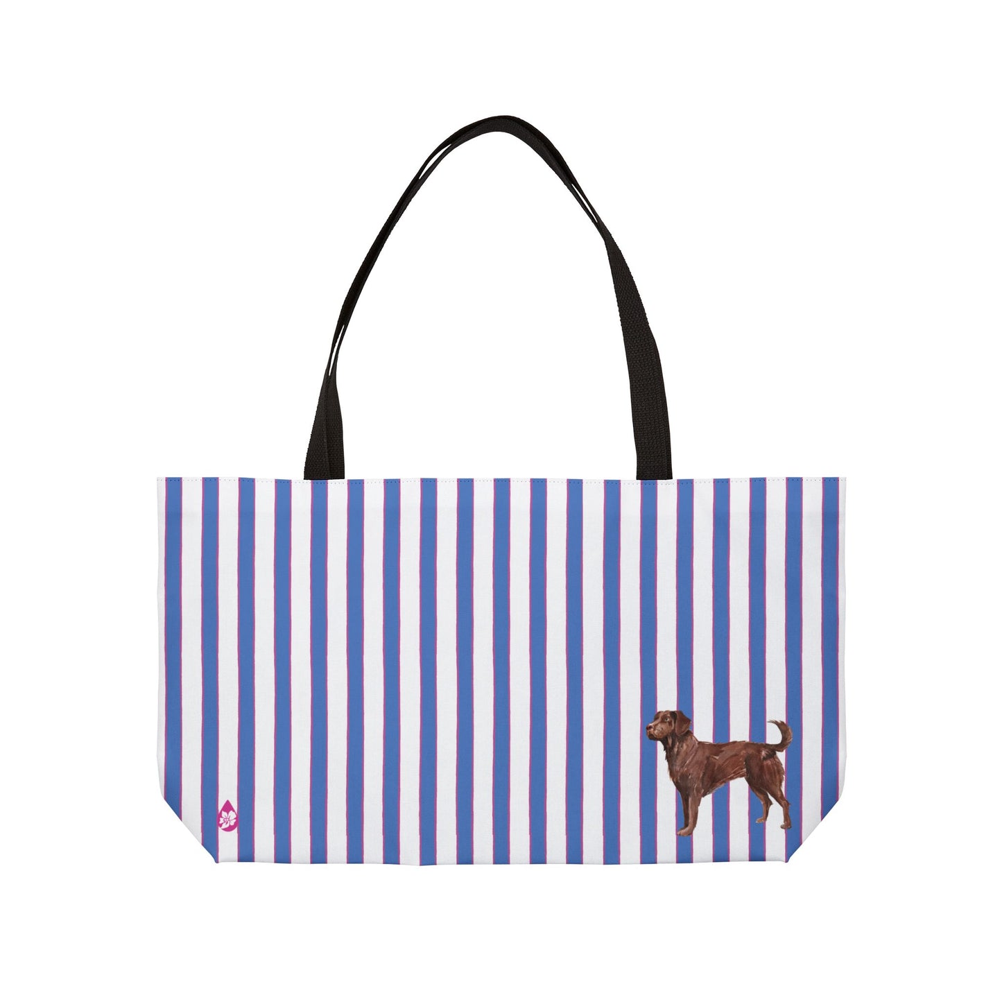 GOOD DOG Prep Stripe Weekender Tote Bag