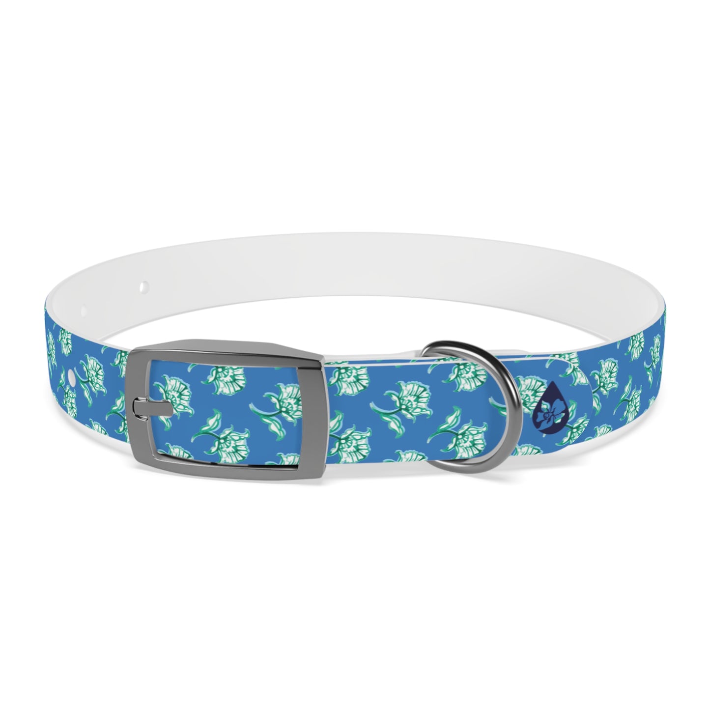 Watercolor Woodblock Dog Collar