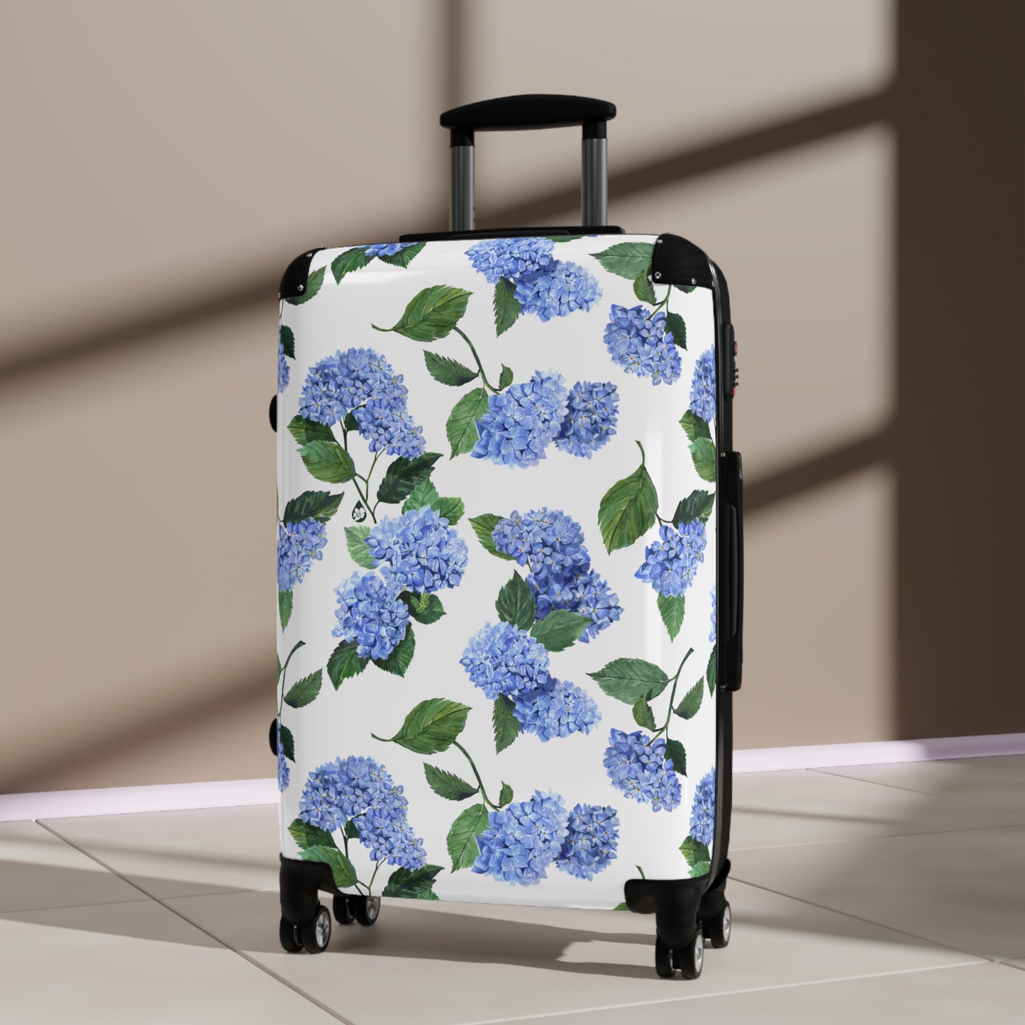 Something Blue Hydrangea Suitcase