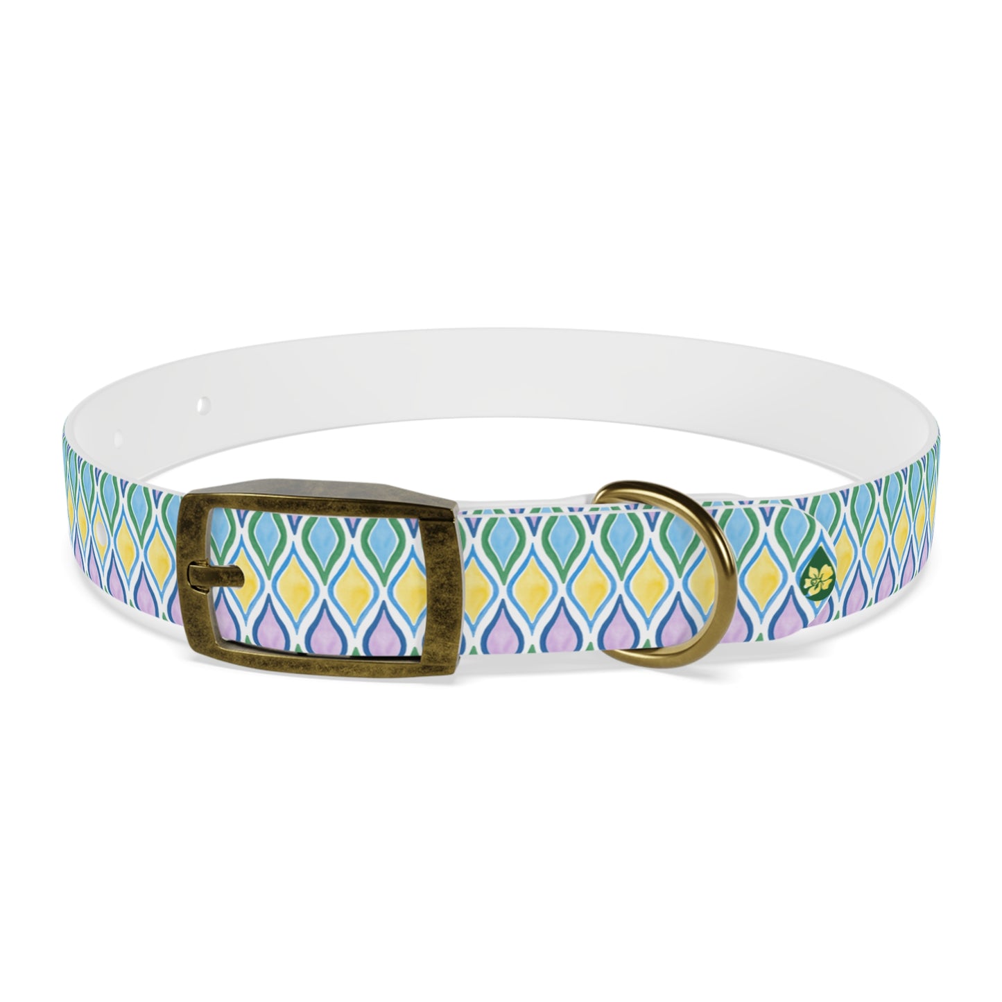 Painted Geo Dog Collar