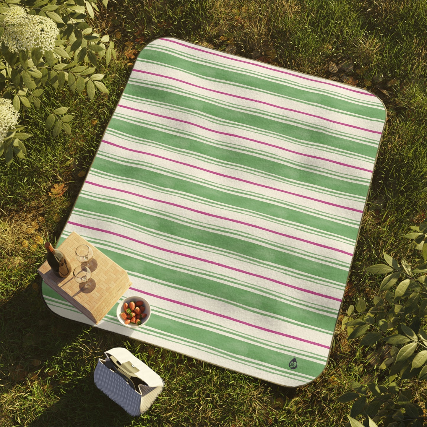 Painterly Stripe Picnic Blanket