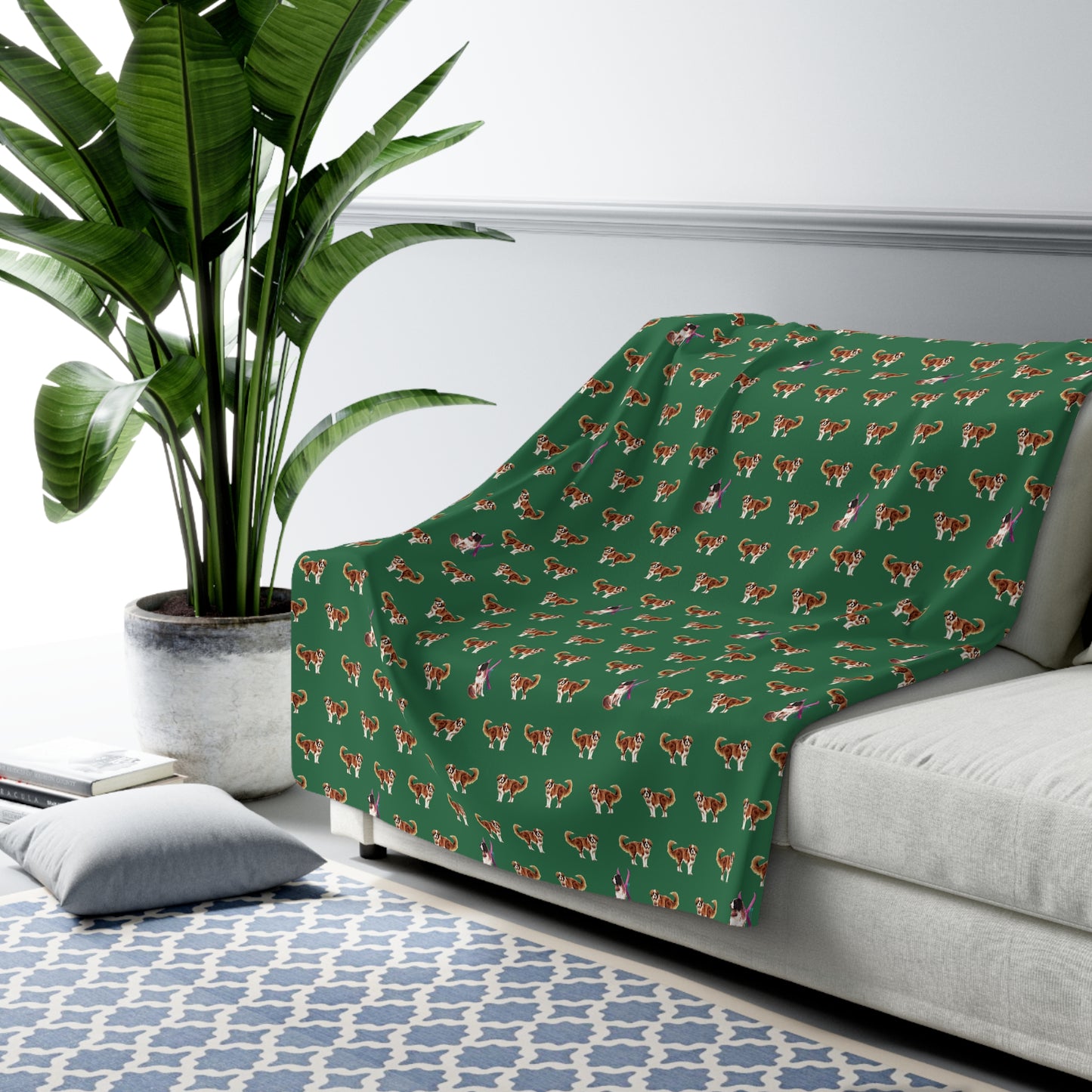 Snow Dog Sherpa Fleece Blanket
